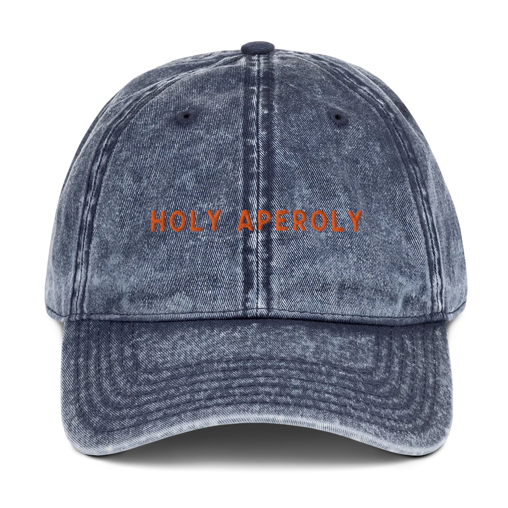 Holy Aperoly Aperol Spritz Embroidered Vintage Cap - Image 7