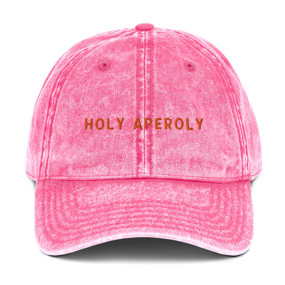 Holy Aperoly Aperol Spritz Embroidered Vintage Cap - Image 8