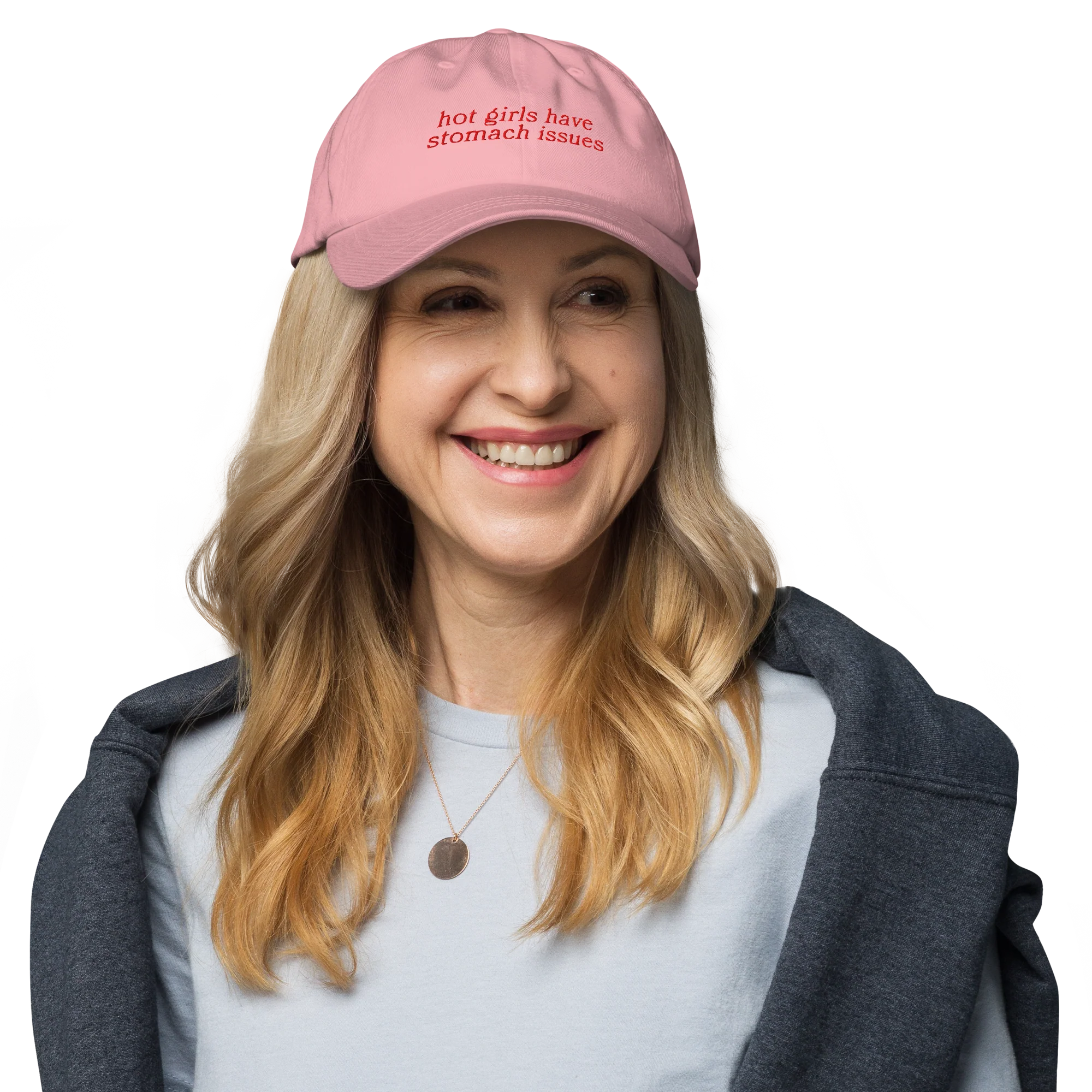 Hot Girls Have Stomach Issues Embroidered Cap - Image 2
