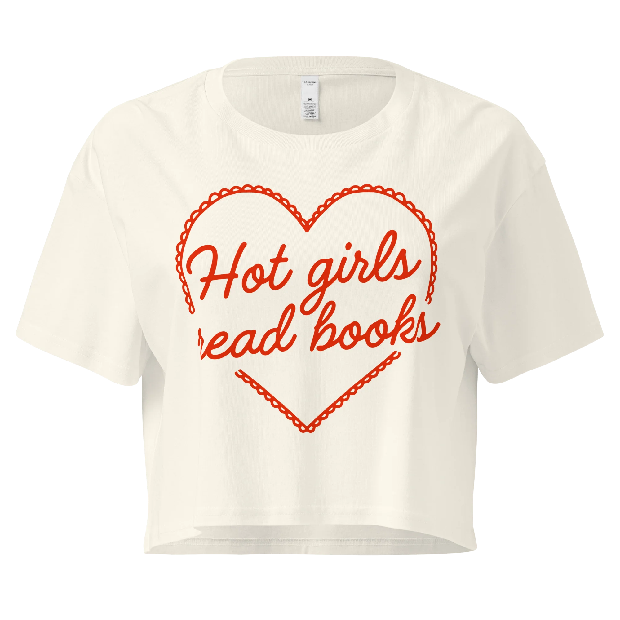 Hot Girls Read Books Crop Tee - Image 7