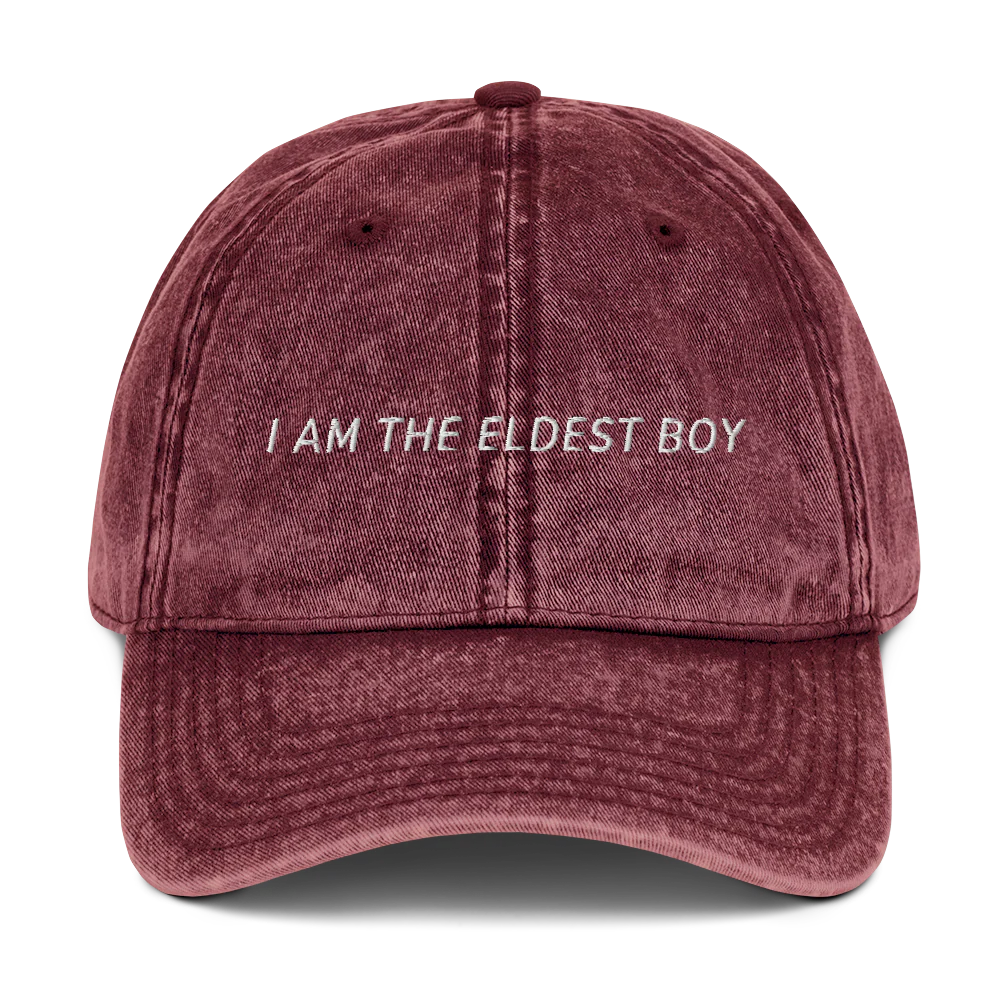 I Am The Eldest Boy Succession Embroidered Vintage Cap - Image 7