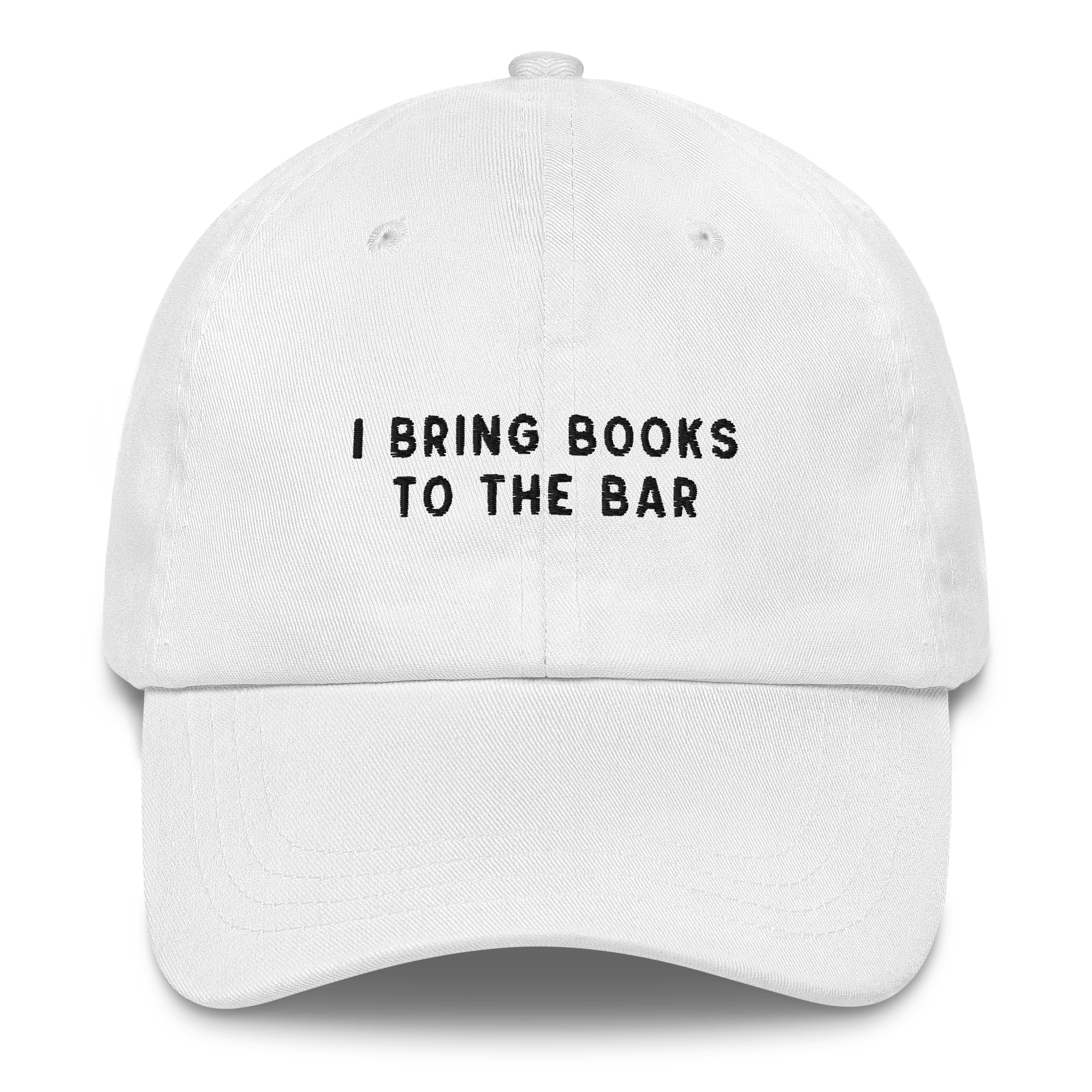 I Bring Books to the Bar Bookish Embroidered Cap - Image 3