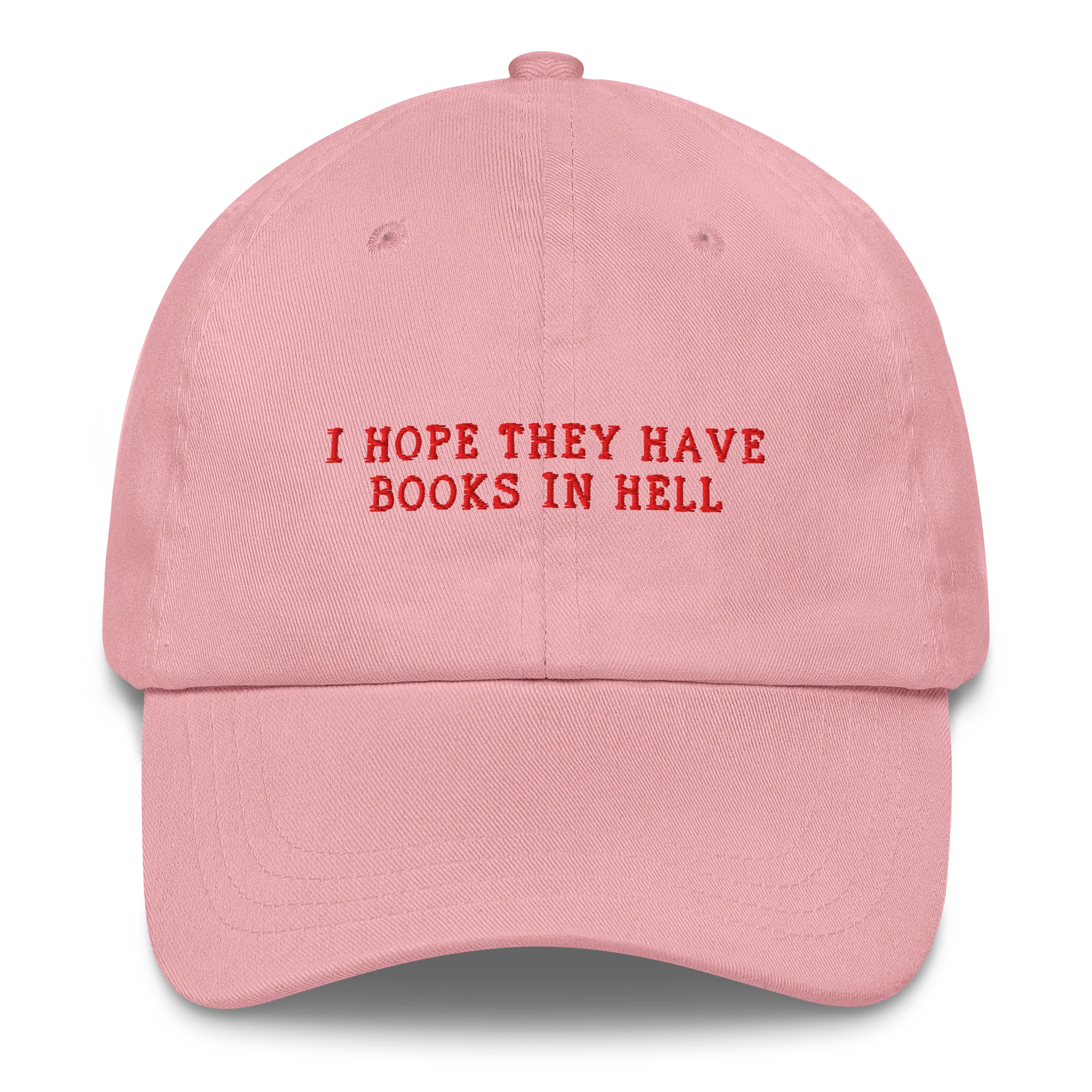 I Hope They Have Books in Hell Embroidered Cap - Image 8
