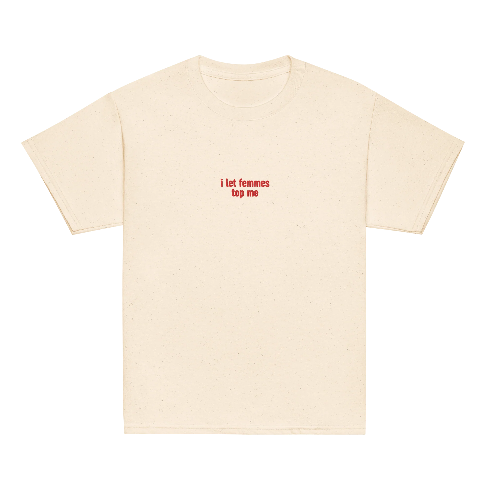 I Let Femmes Top Me Embroidered Baby Tee - Image 5