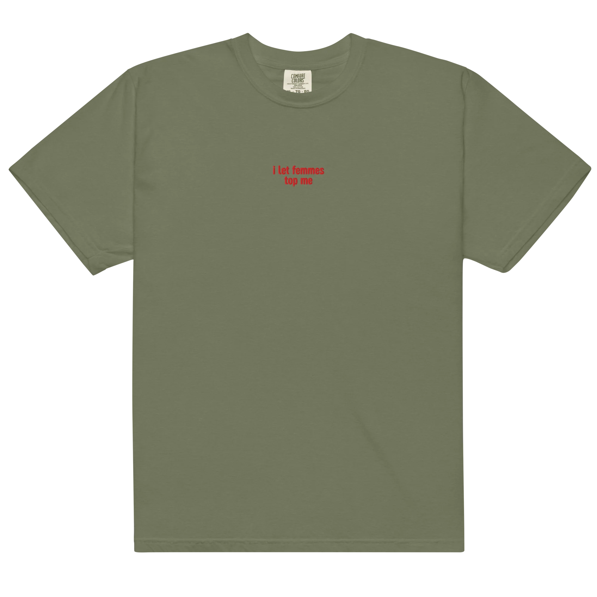 I Let Femmes Top Me Embroidered Classic T-Shirt - Image 14