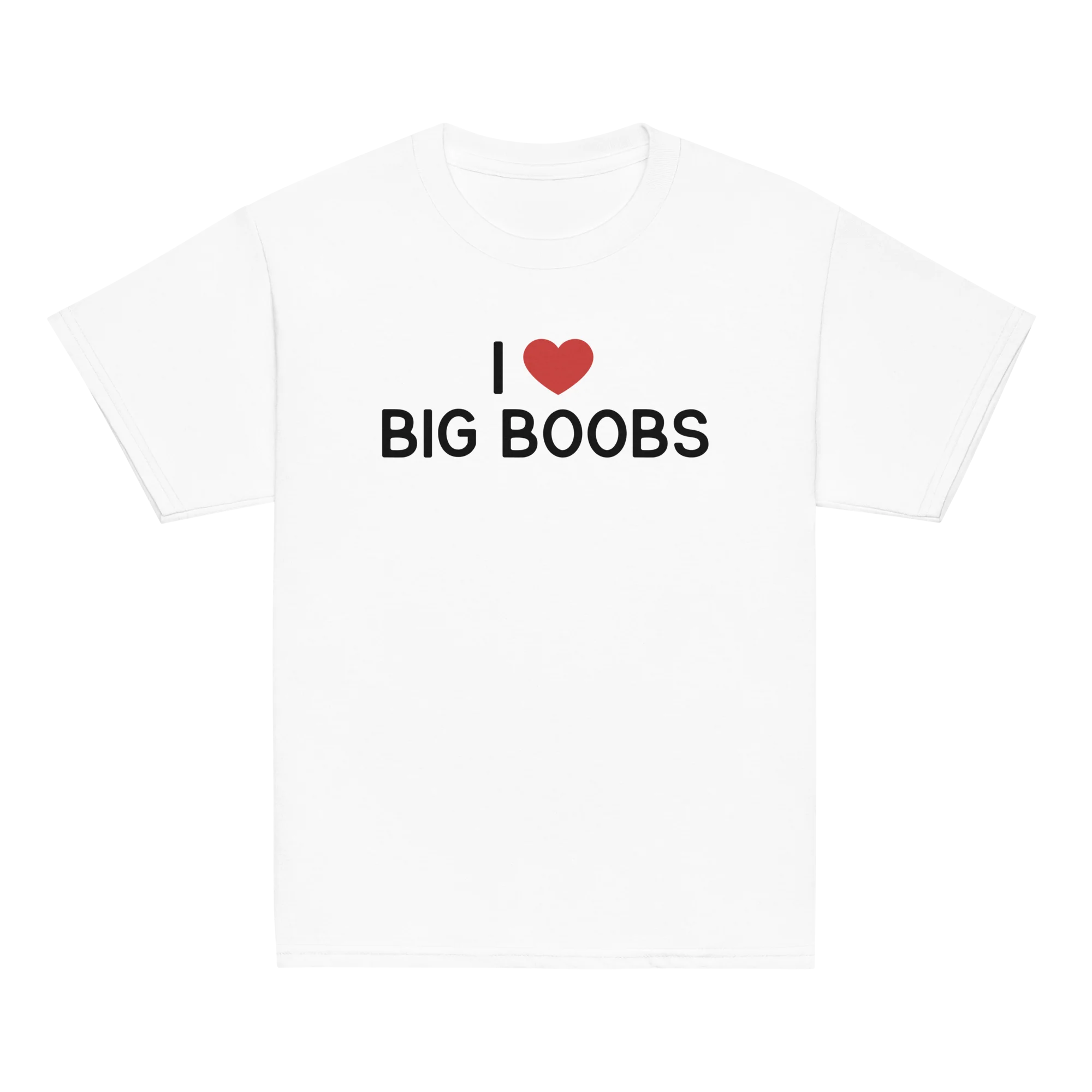 I Love Big Boobs Baby Tee - Image 9
