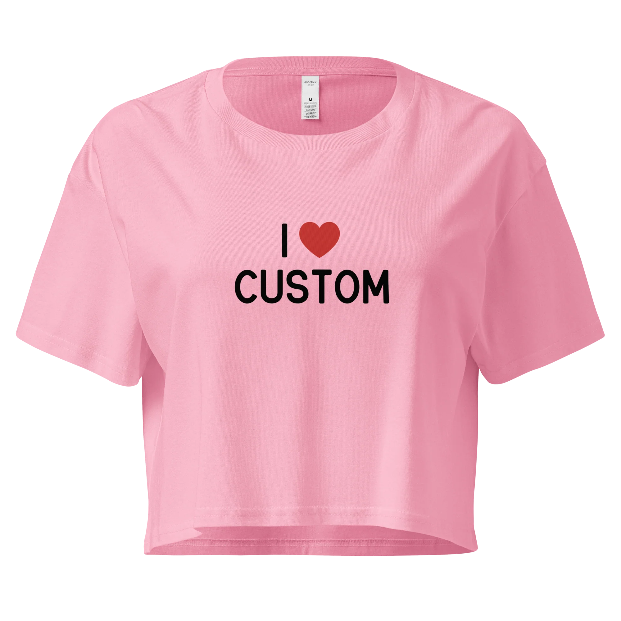 I Love (CUSTOM) Crop Tee - Image 4