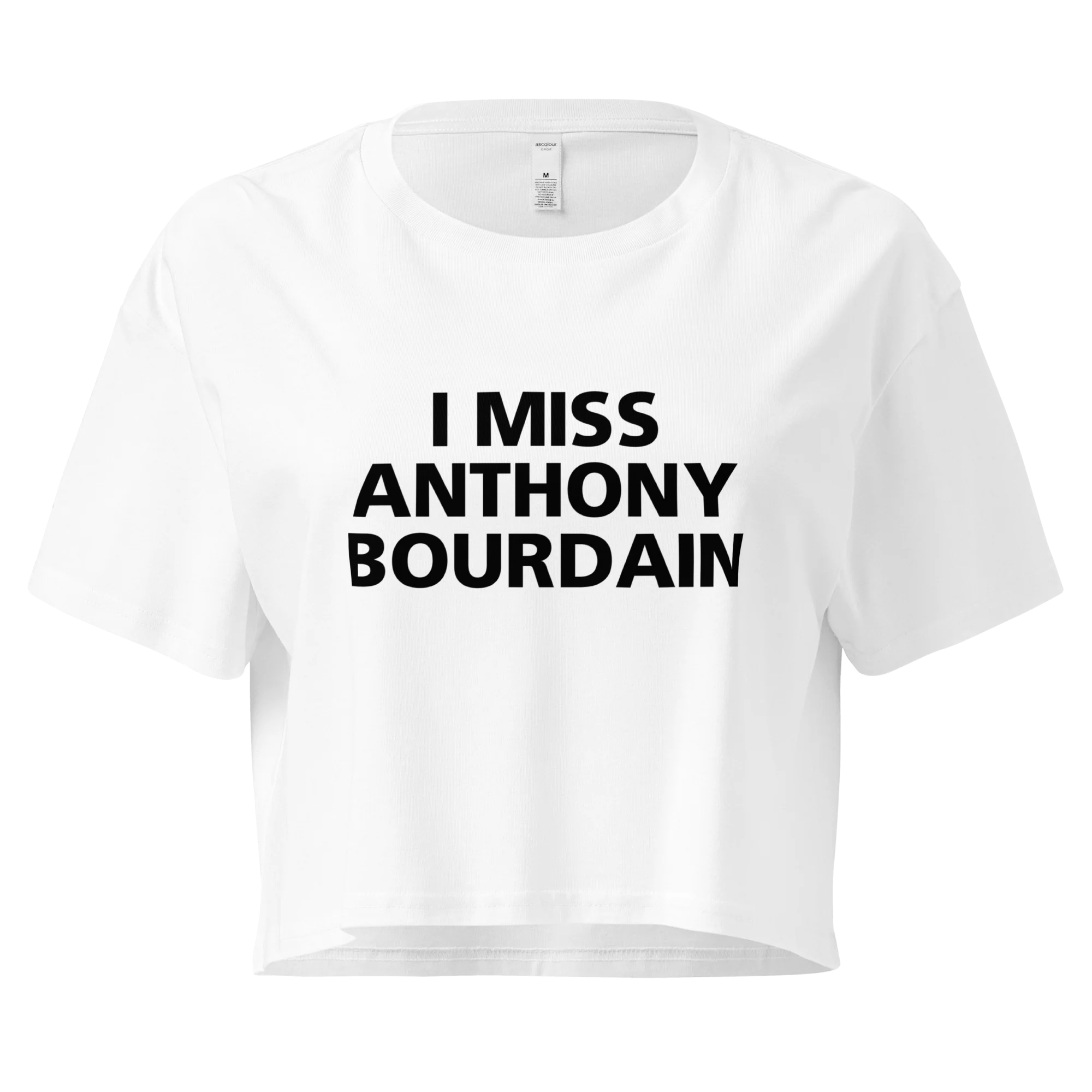 I Miss Anthony Bourdain Crop Tee - Image 3
