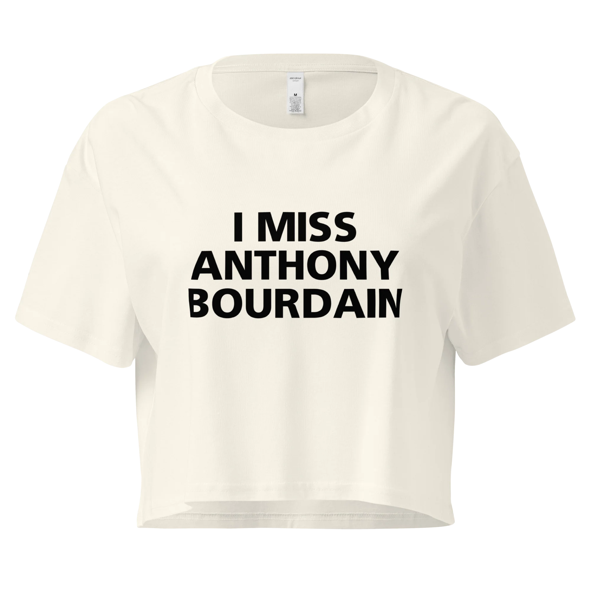 I Miss Anthony Bourdain Crop Tee - Image 4