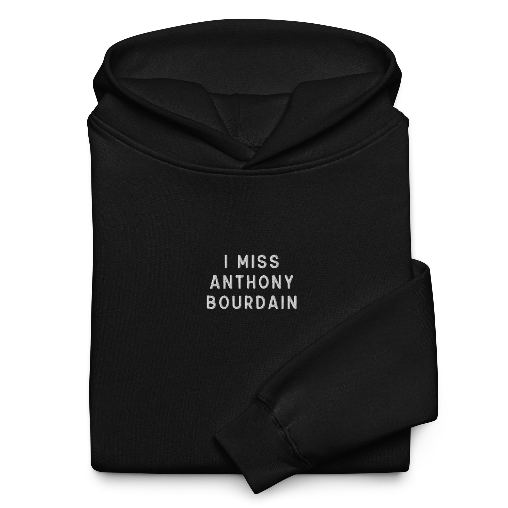 I Miss Anthony Bourdain Embroidered Premium Oversized Hoodie - Image 3