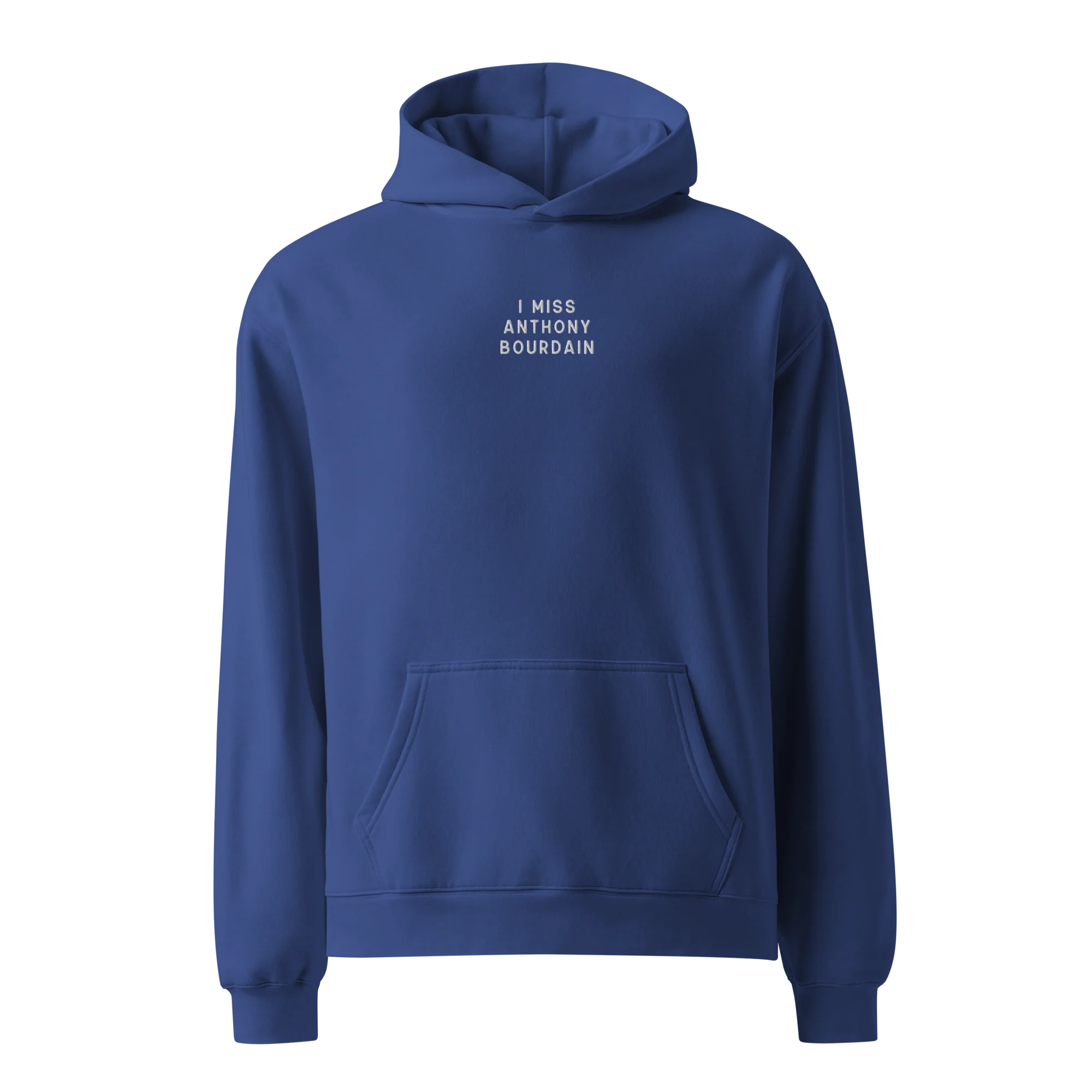 I Miss Anthony Bourdain Embroidered Premium Oversized Hoodie - Image 9
