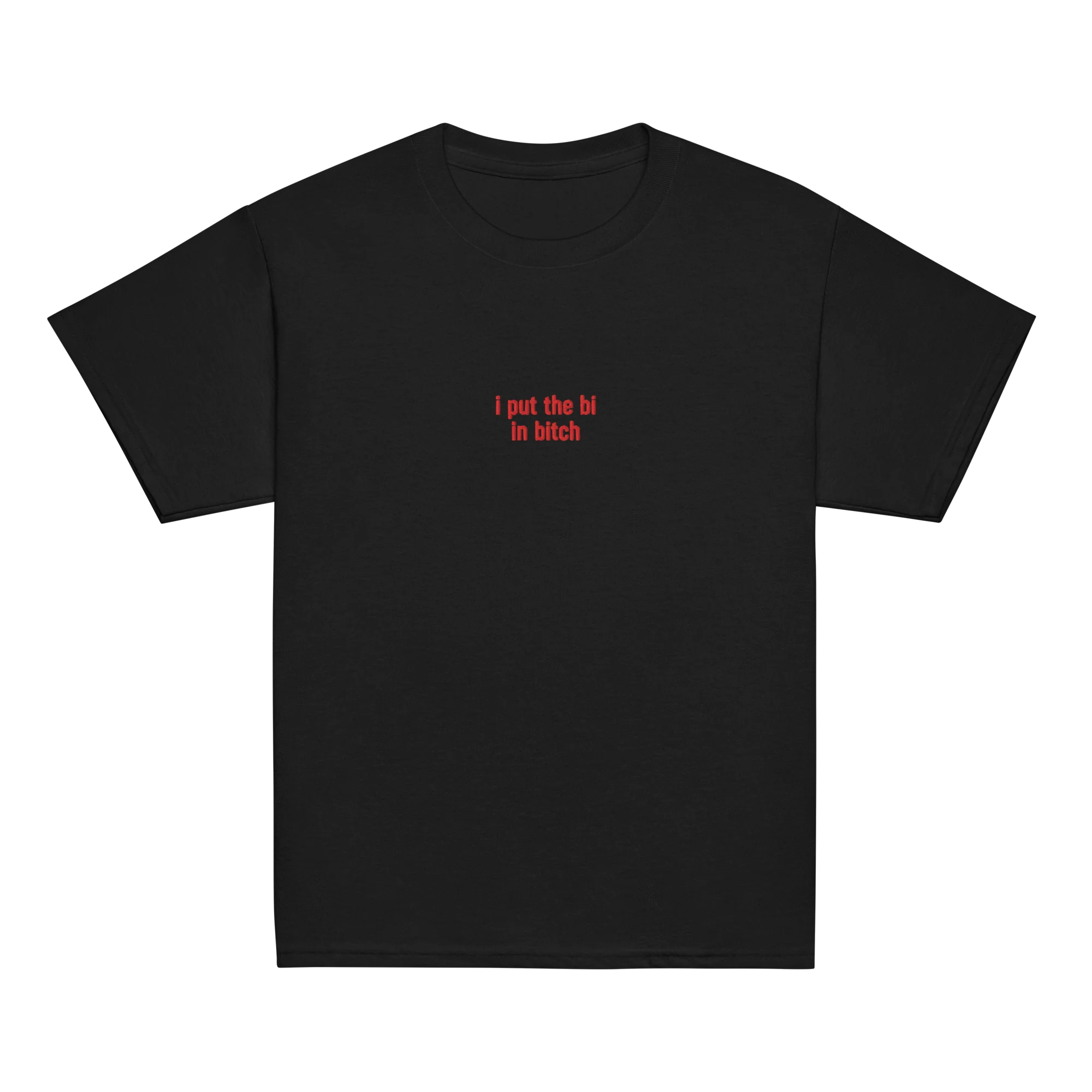 I Put the Bi in Bitch Embroidered Baby Tee - Image 11