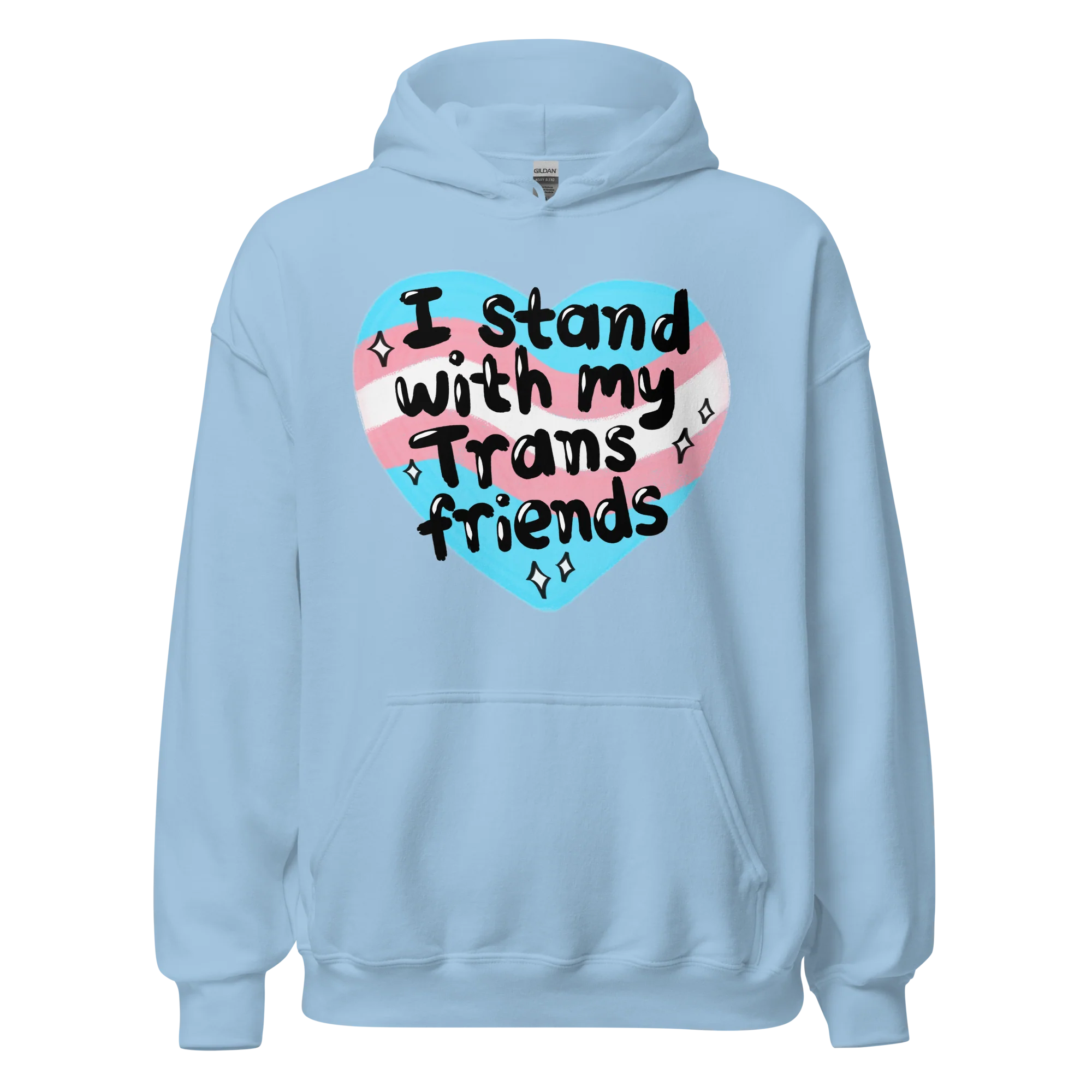 I Stand With My Trans Friends Pride Hoodie - Image 10
