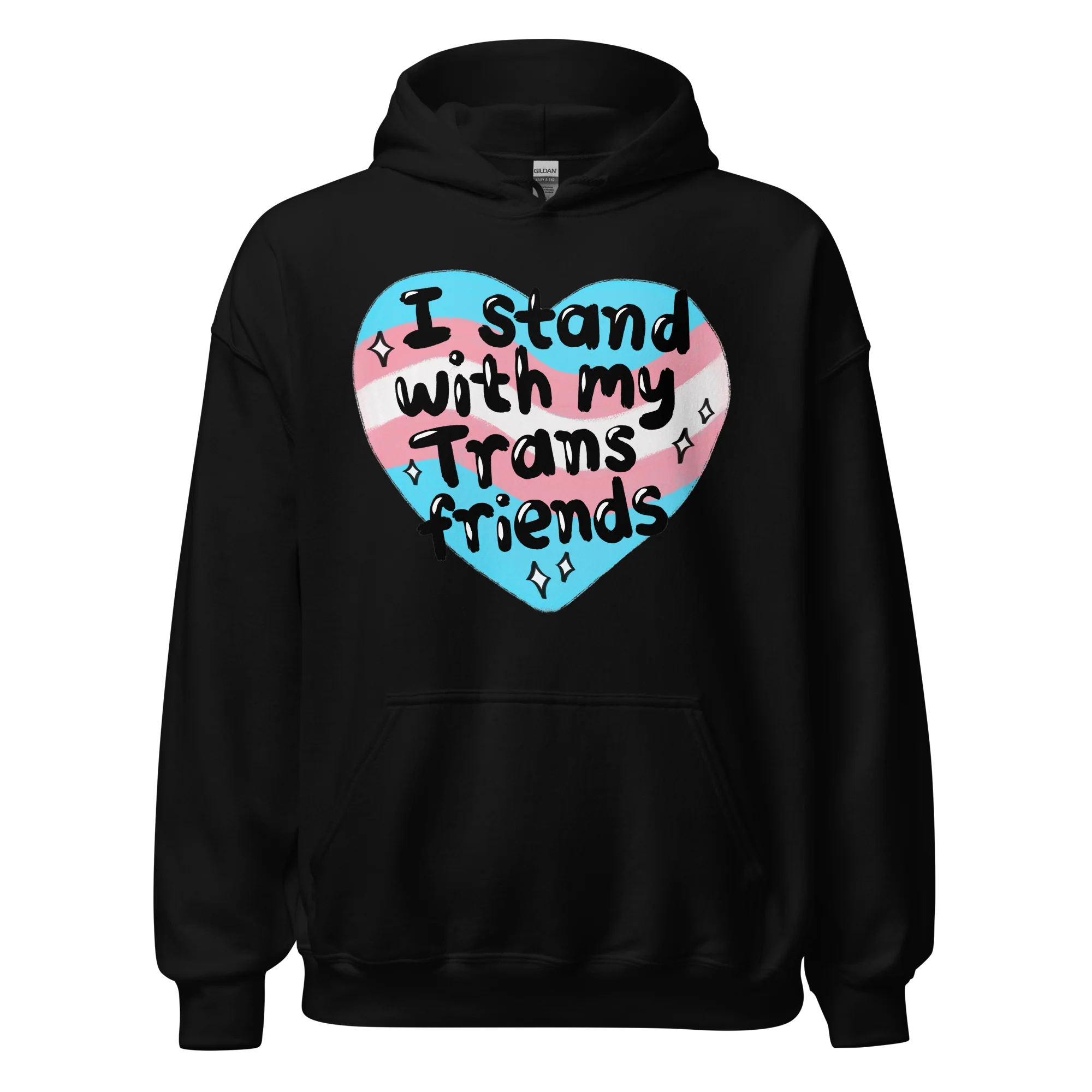 I Stand With My Trans Friends Pride Hoodie - Image 11
