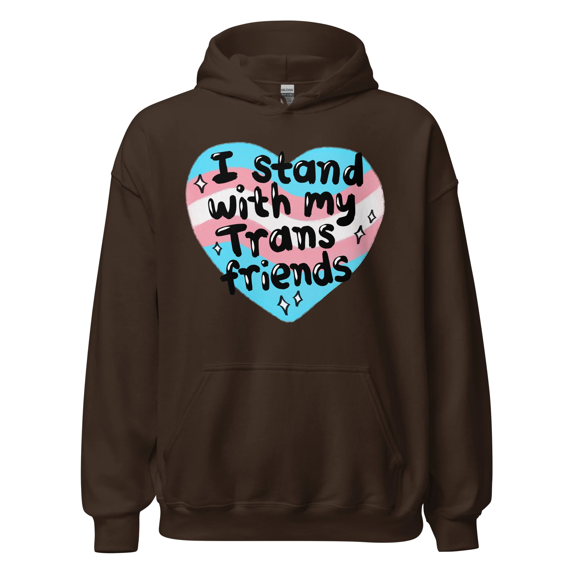 I Stand With My Trans Friends Pride Hoodie - Image 12