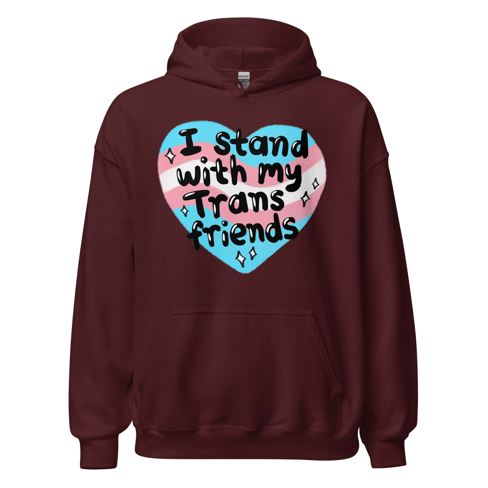 I Stand With My Trans Friends Pride Hoodie - Image 8
