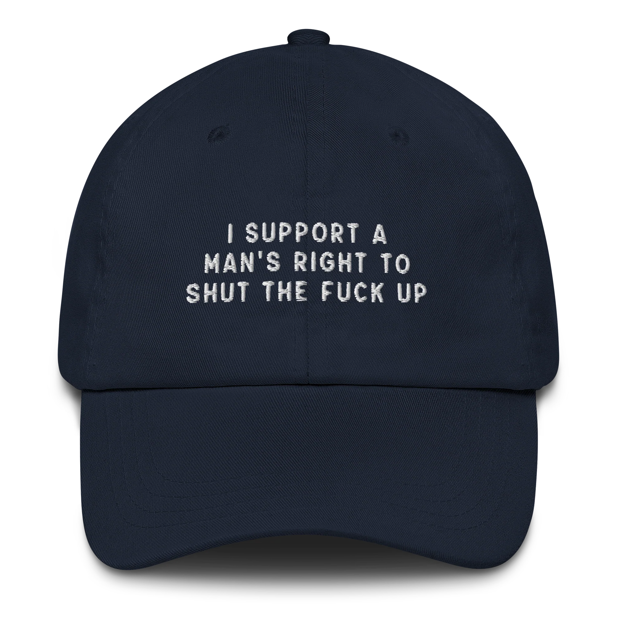 I Support A Man's Right To STFU Embroidered Cap - Image 3