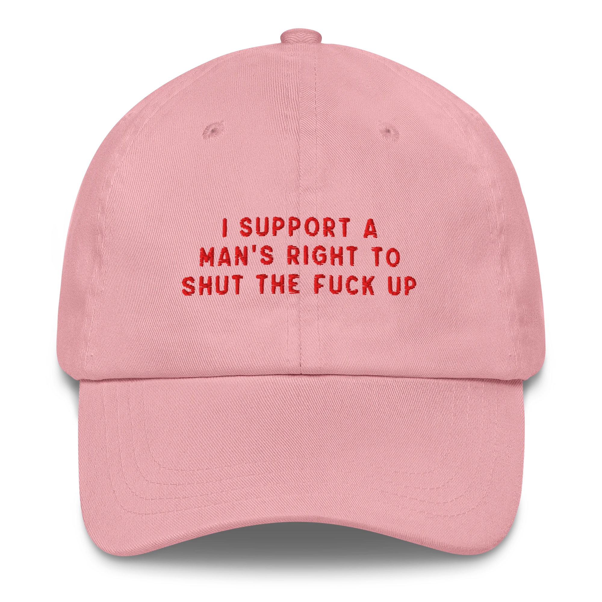 I Support A Man's Right To STFU Embroidered Cap - Image 7