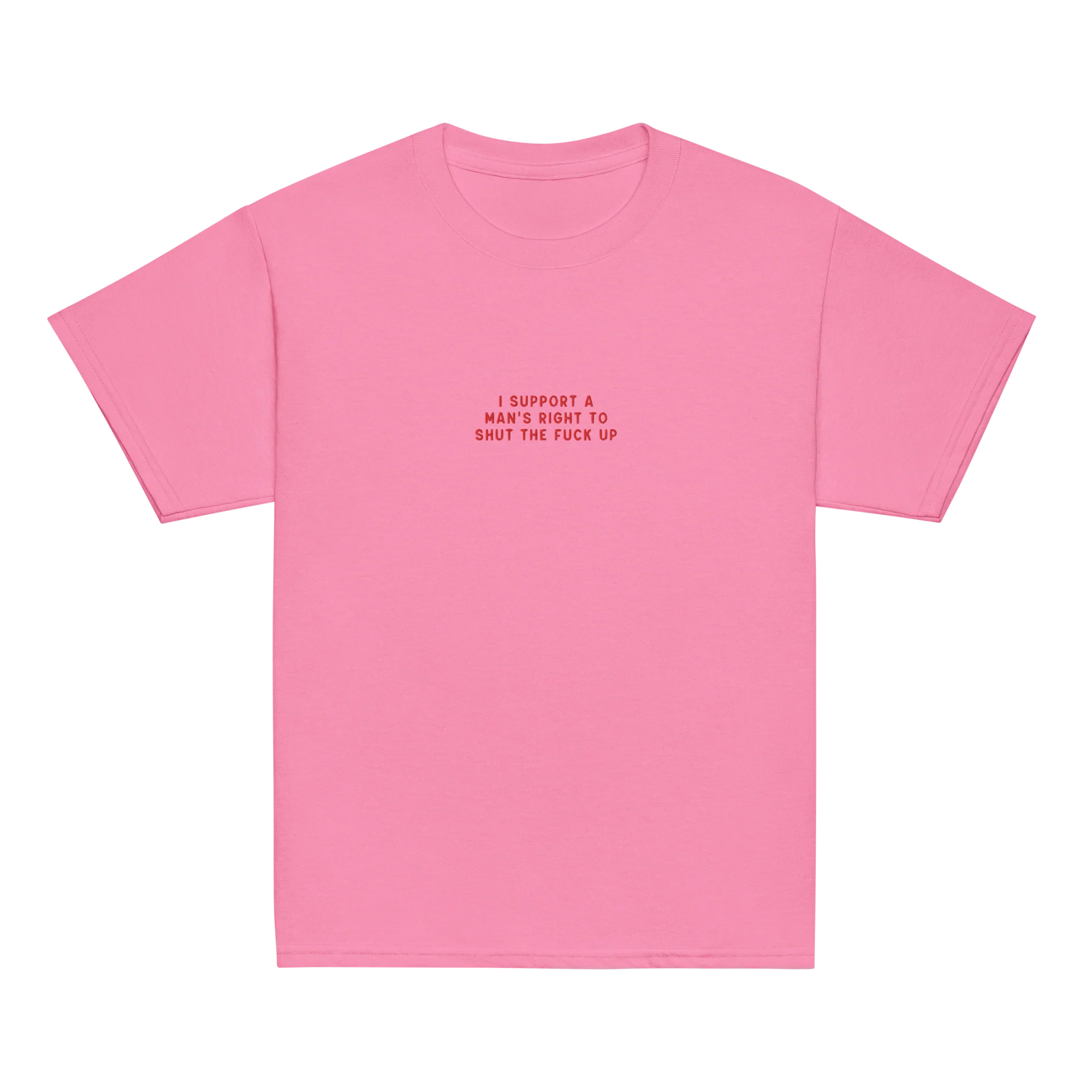 I Support a Man's Right to STFU Embroidered Baby Tee - Image 5