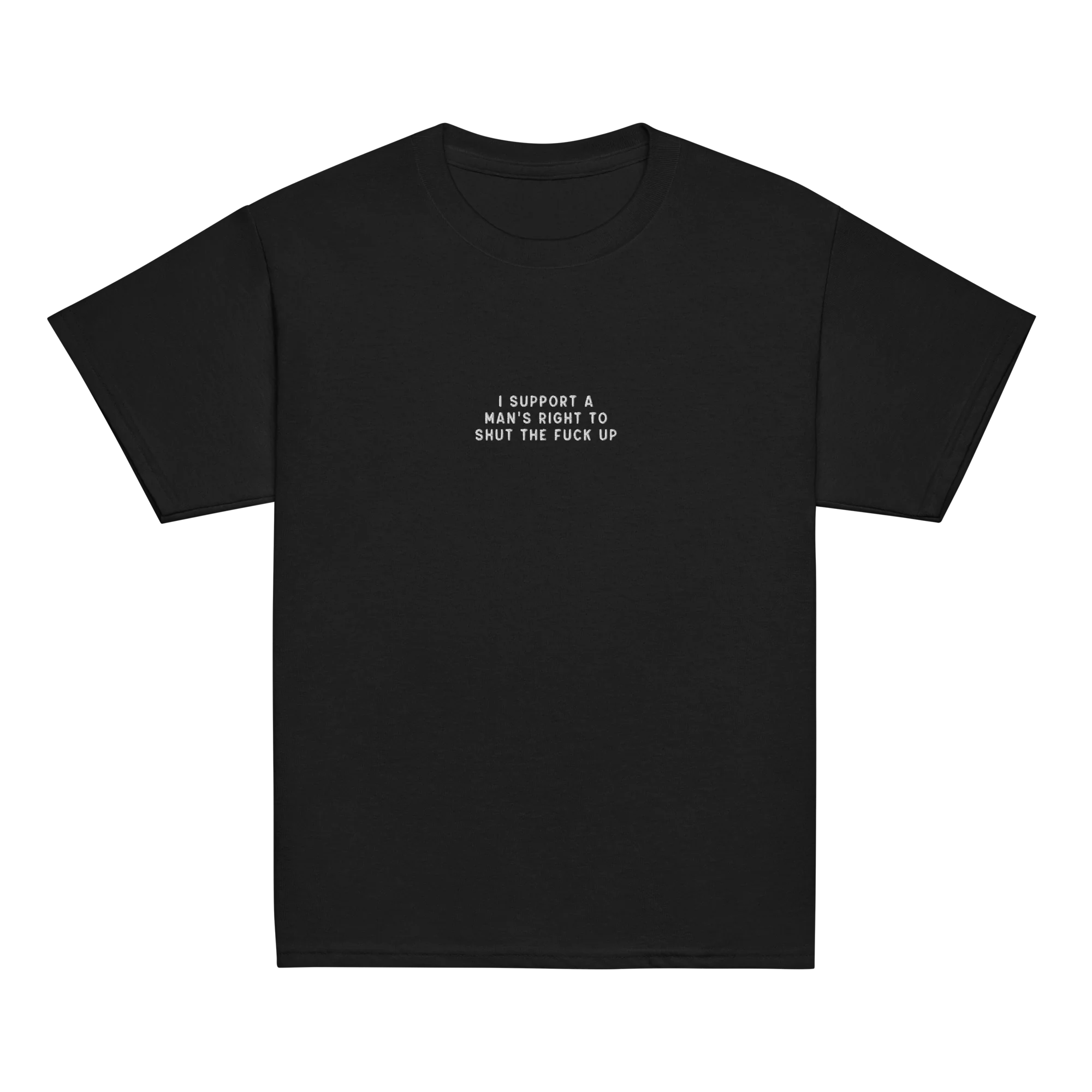 I Support a Man's Right to STFU Embroidered Baby Tee - Image 7