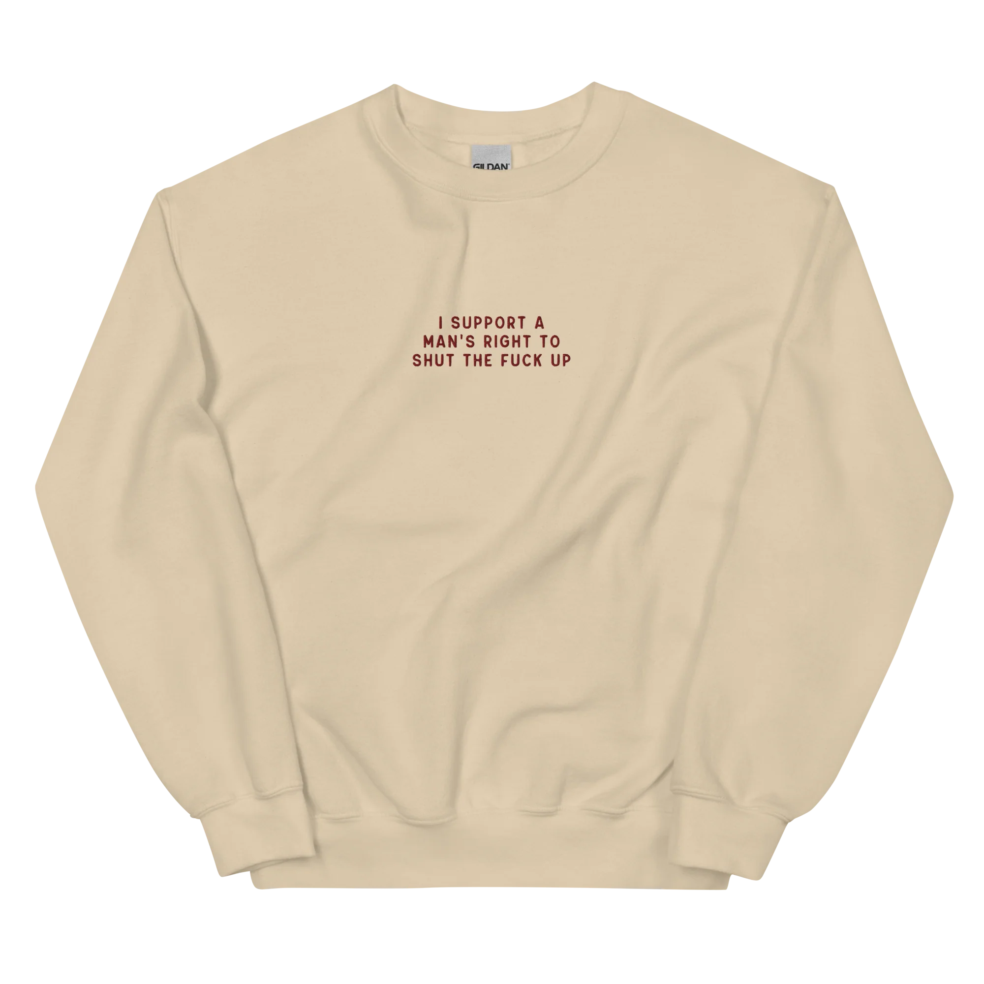 I Support a Man's Right to STFU Embroidered Sweatshirt - Image 10