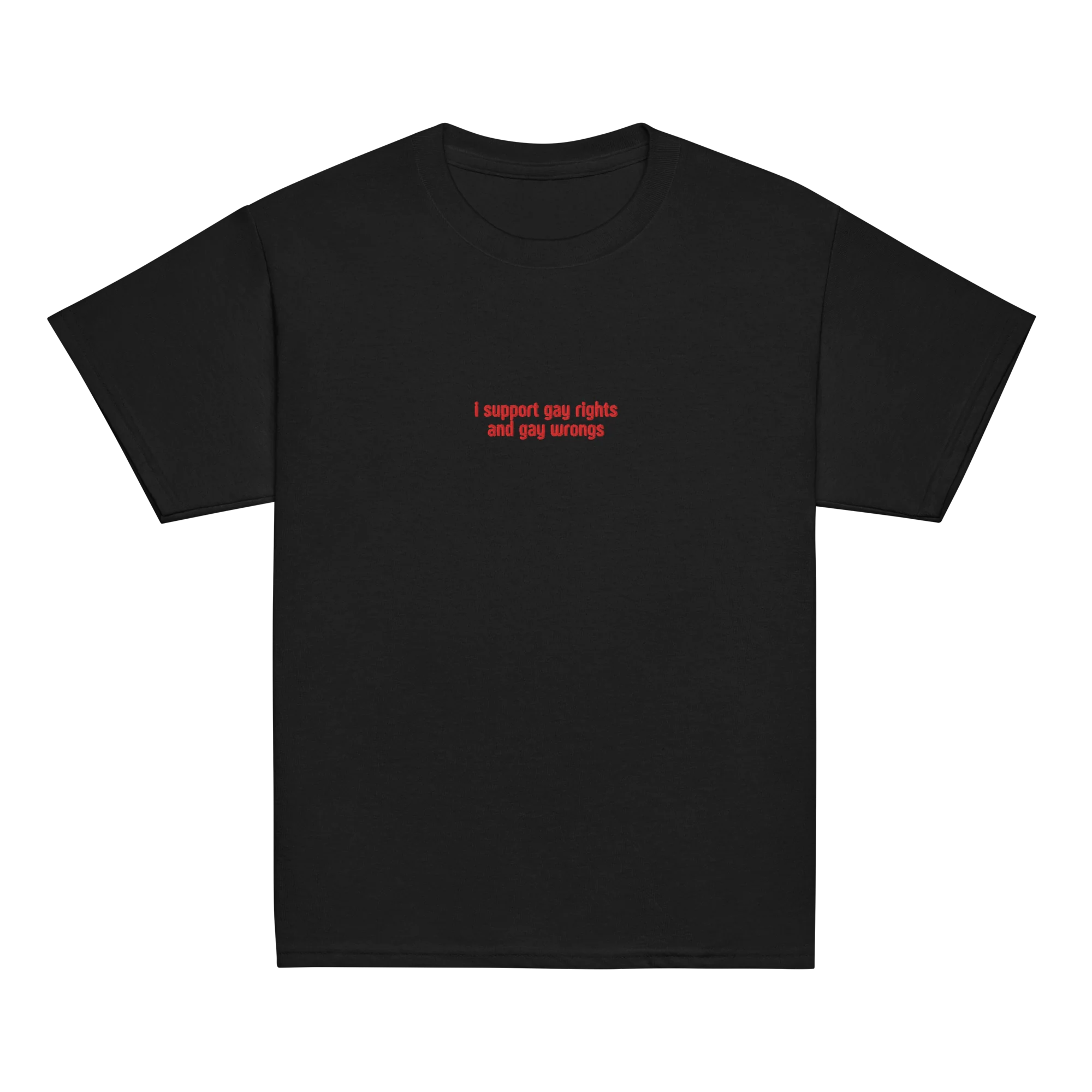 I Support Gay Rights and Wrongs Embroidered Baby Tee - Image 10