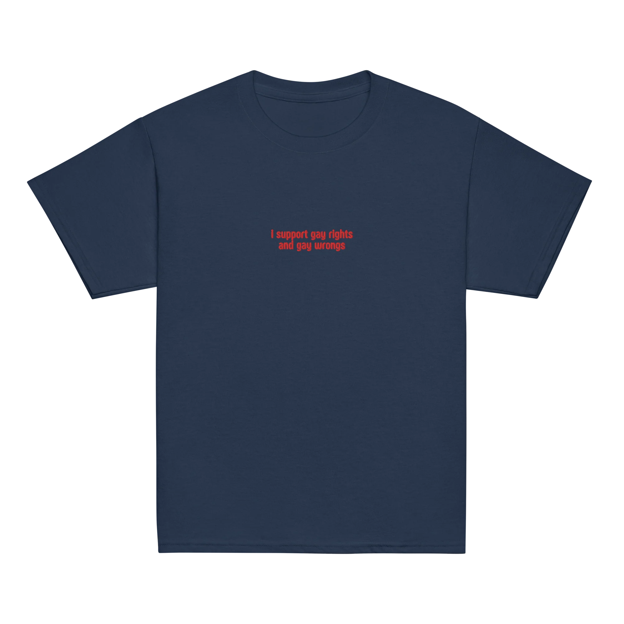 I Support Gay Rights and Wrongs Embroidered Baby Tee - Image 3