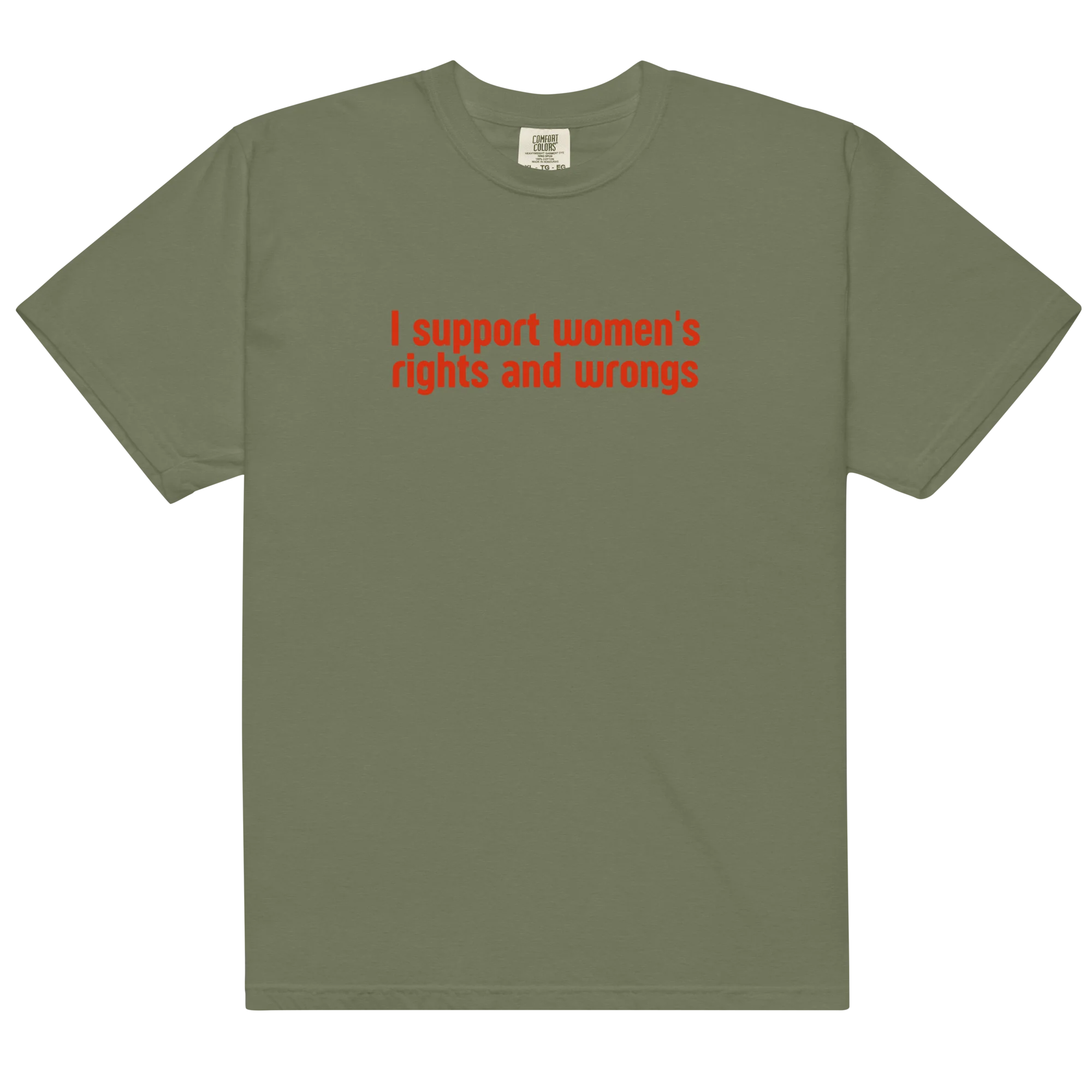 I Support Women's Rights and Wrongs Classic T-Shirt - Image 14