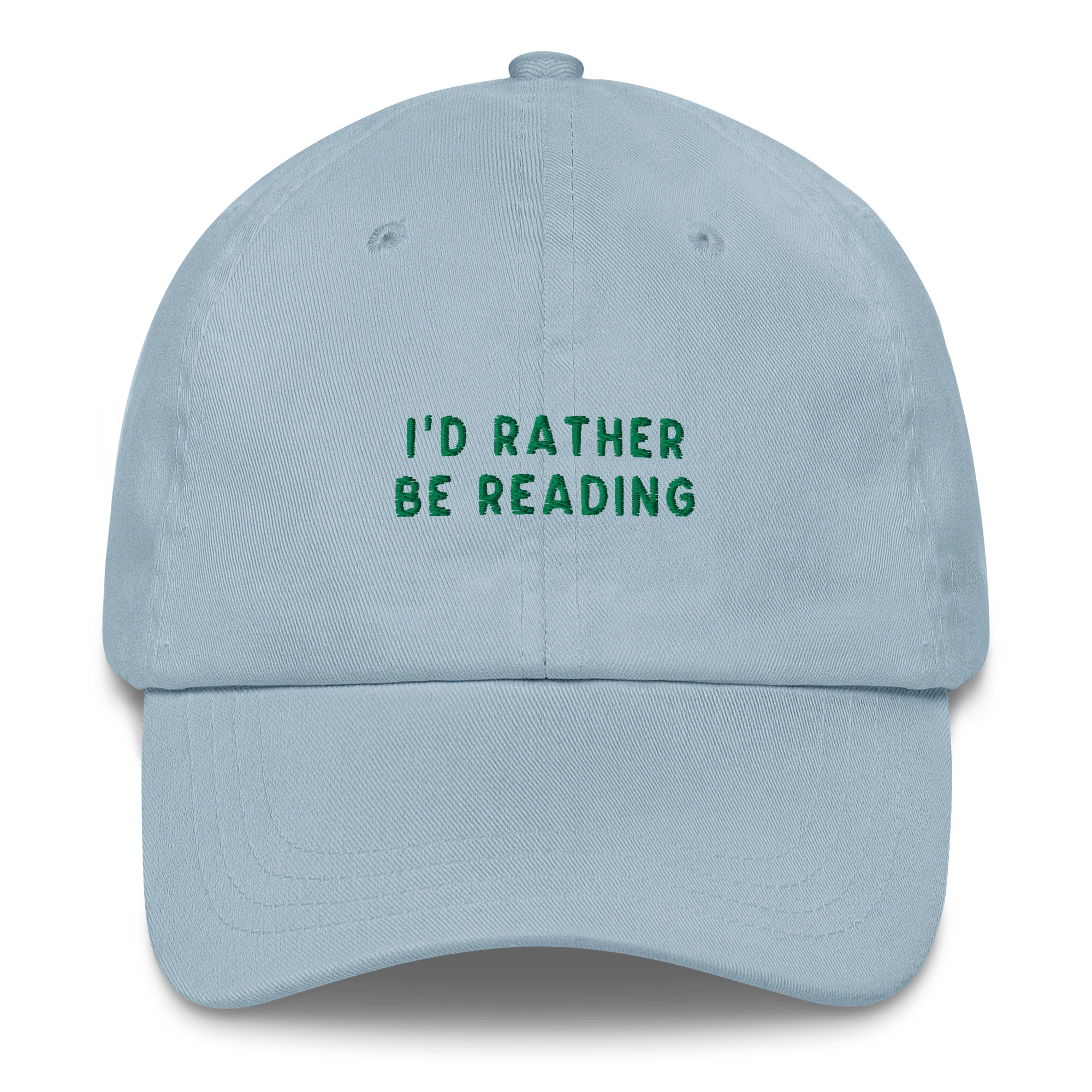 I'd Rather Be Reading Embroidered Cap - Image 5