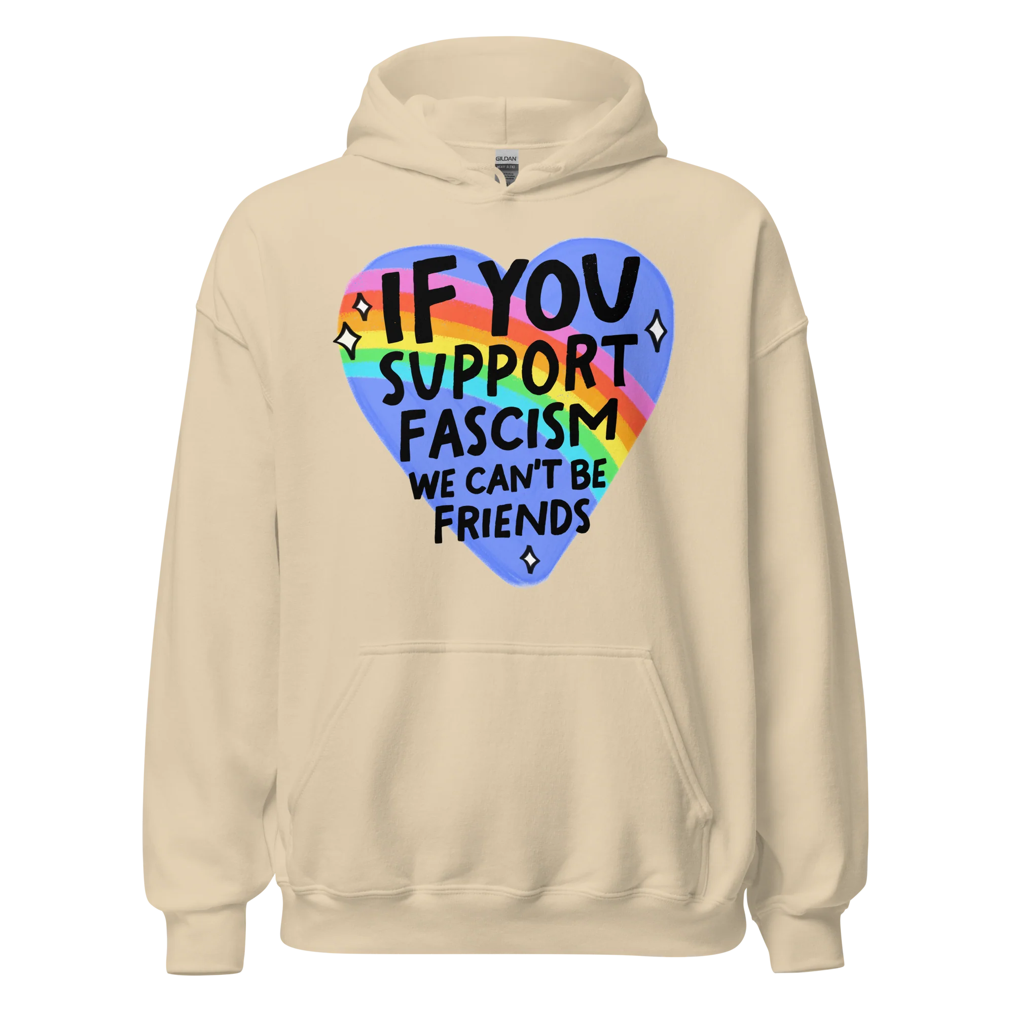 If You Support Fascism We Can't Be Friends Hoodie - Image 11