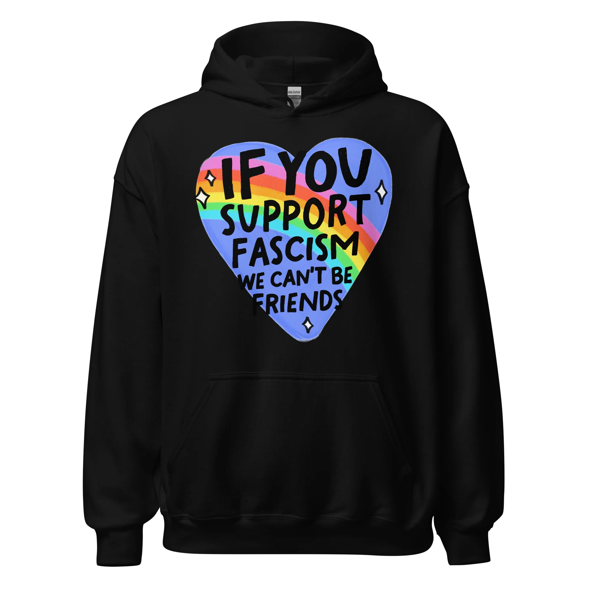If You Support Fascism We Can't Be Friends Hoodie - Image 3