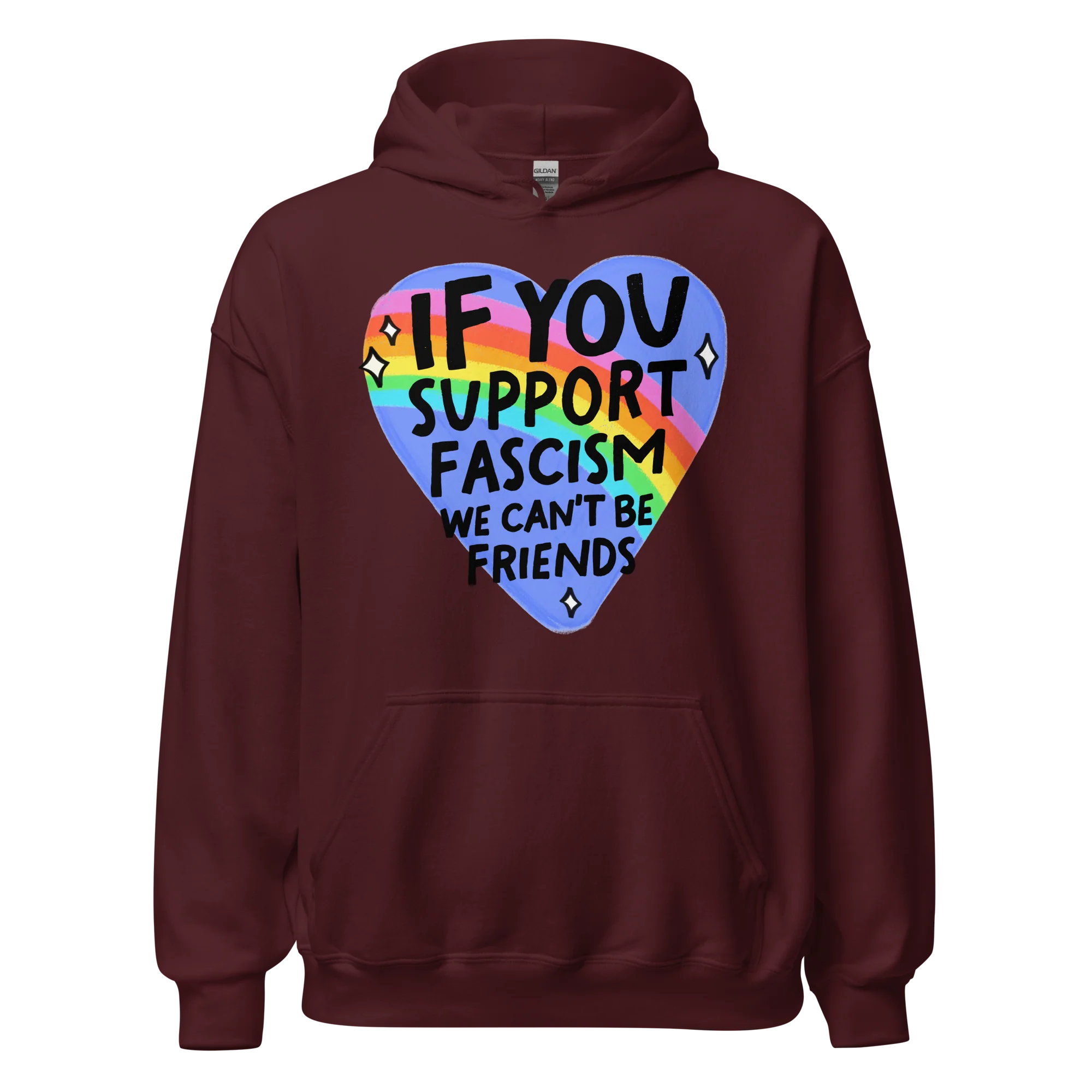 If You Support Fascism We Can't Be Friends Hoodie - Image 4
