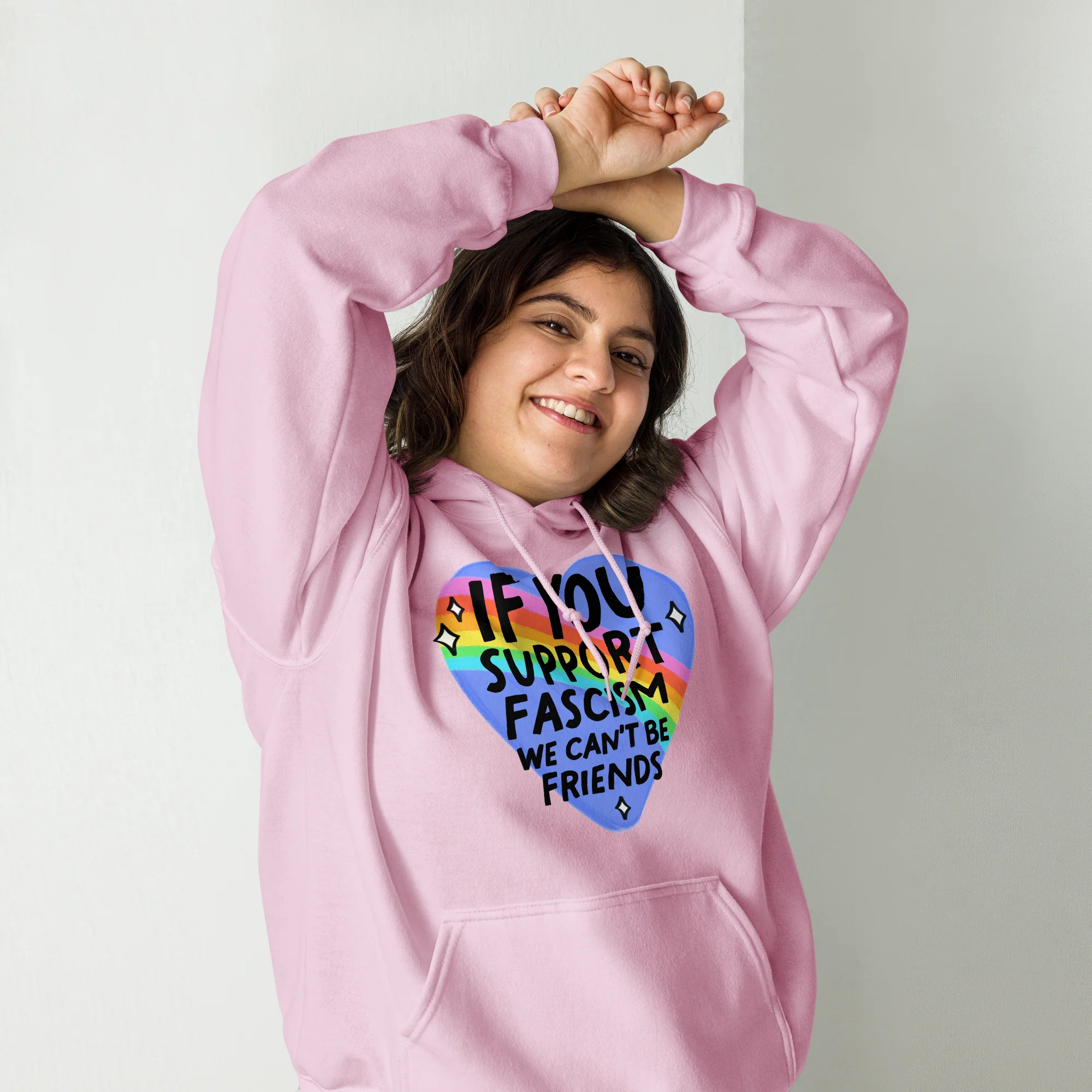 If You Support Fascism We Can't Be Friends Hoodie - Image 6