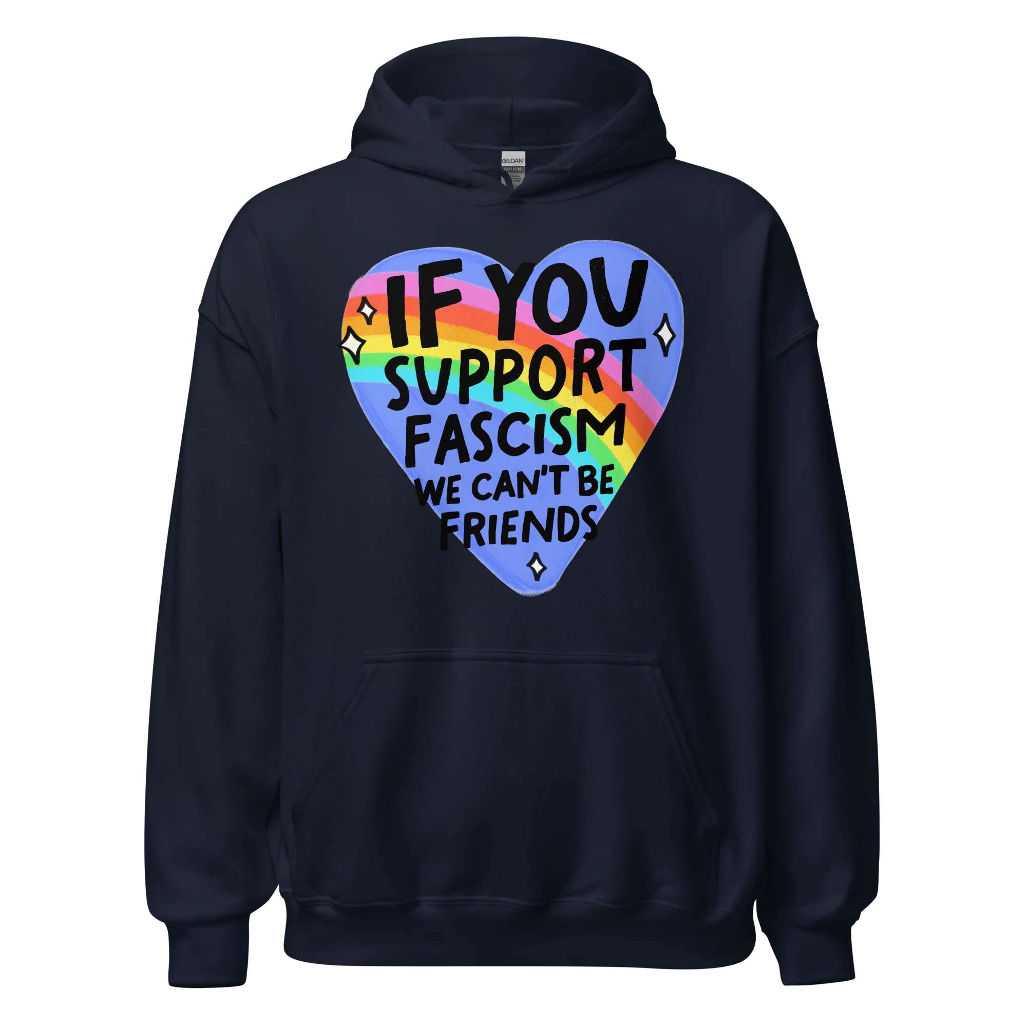If You Support Fascism We Can't Be Friends Hoodie - Image 9