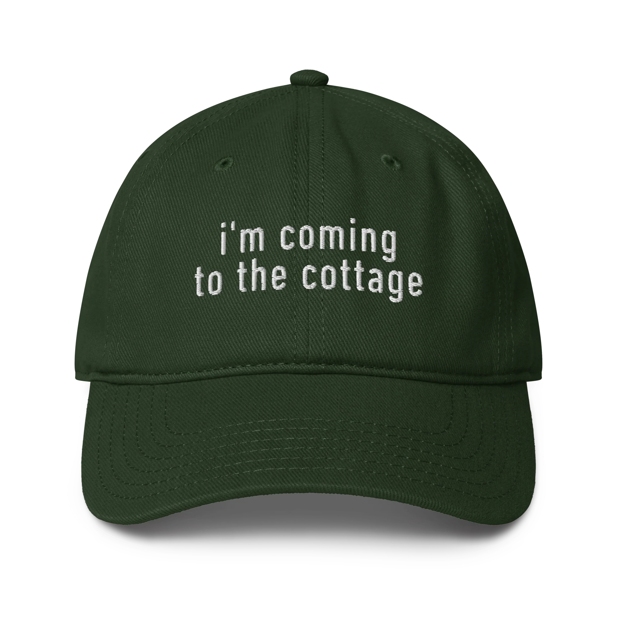 I'm Coming to the Cottage HR Embroidered Baseball Cap - Image 3