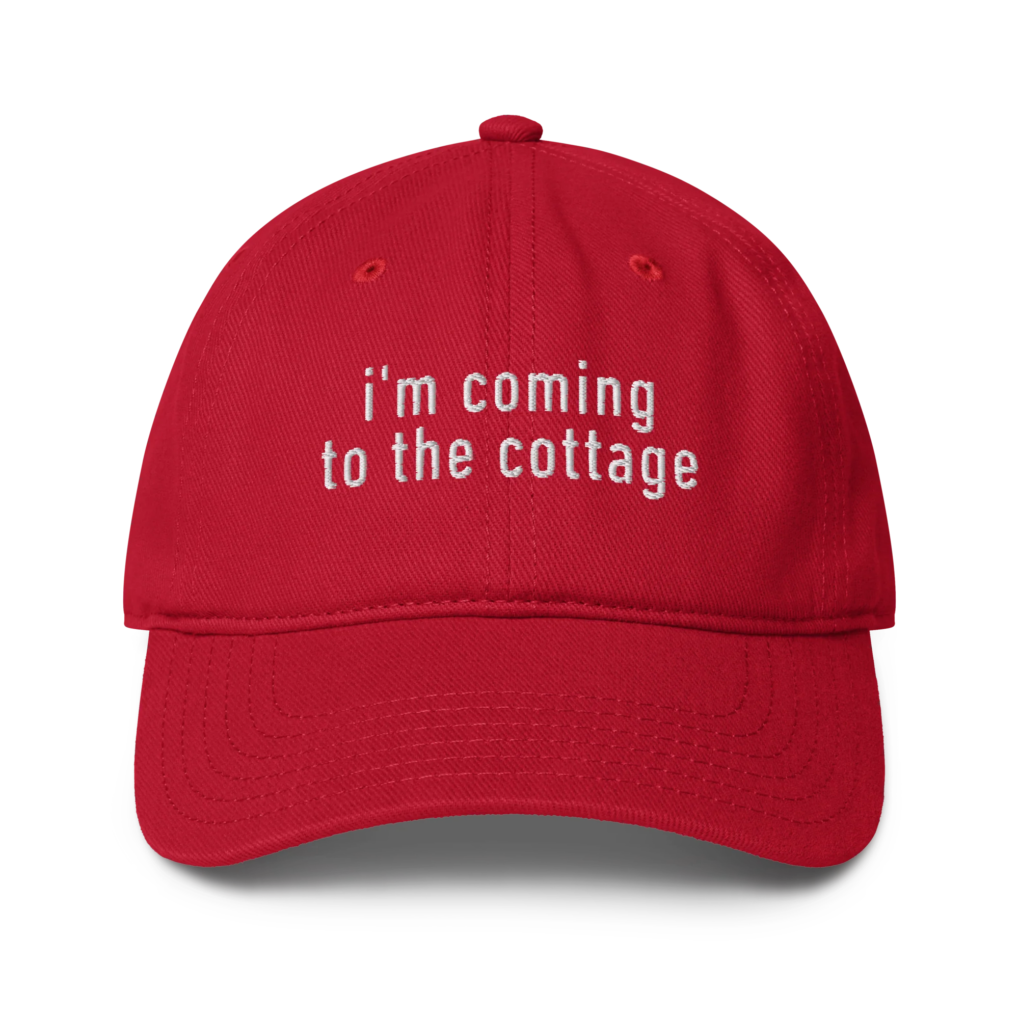 I'm Coming to the Cottage HR Embroidered Baseball Cap - Image 5
