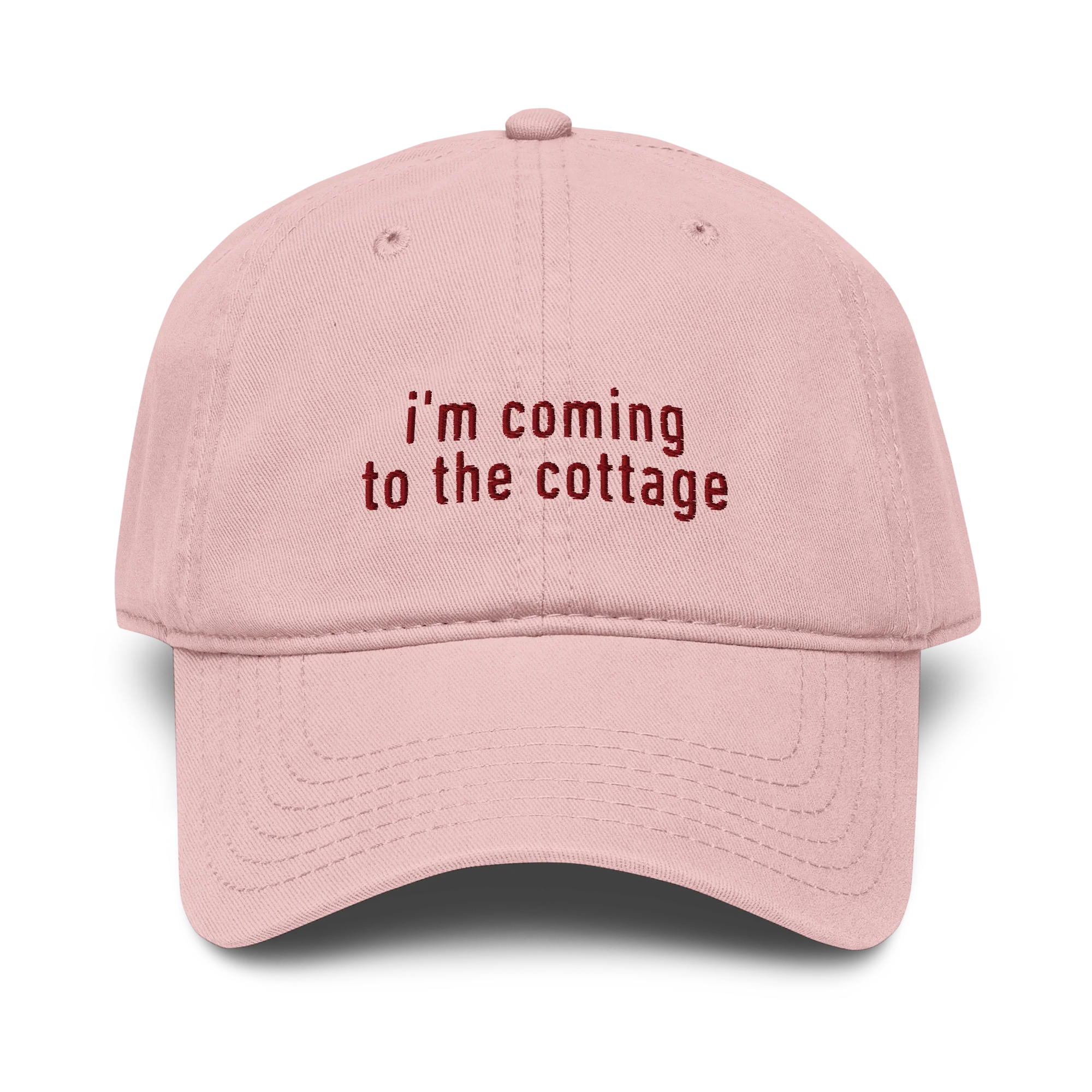 I'm Coming to the Cottage HR Embroidered Vintage Wash Baseball Cap - Image 2