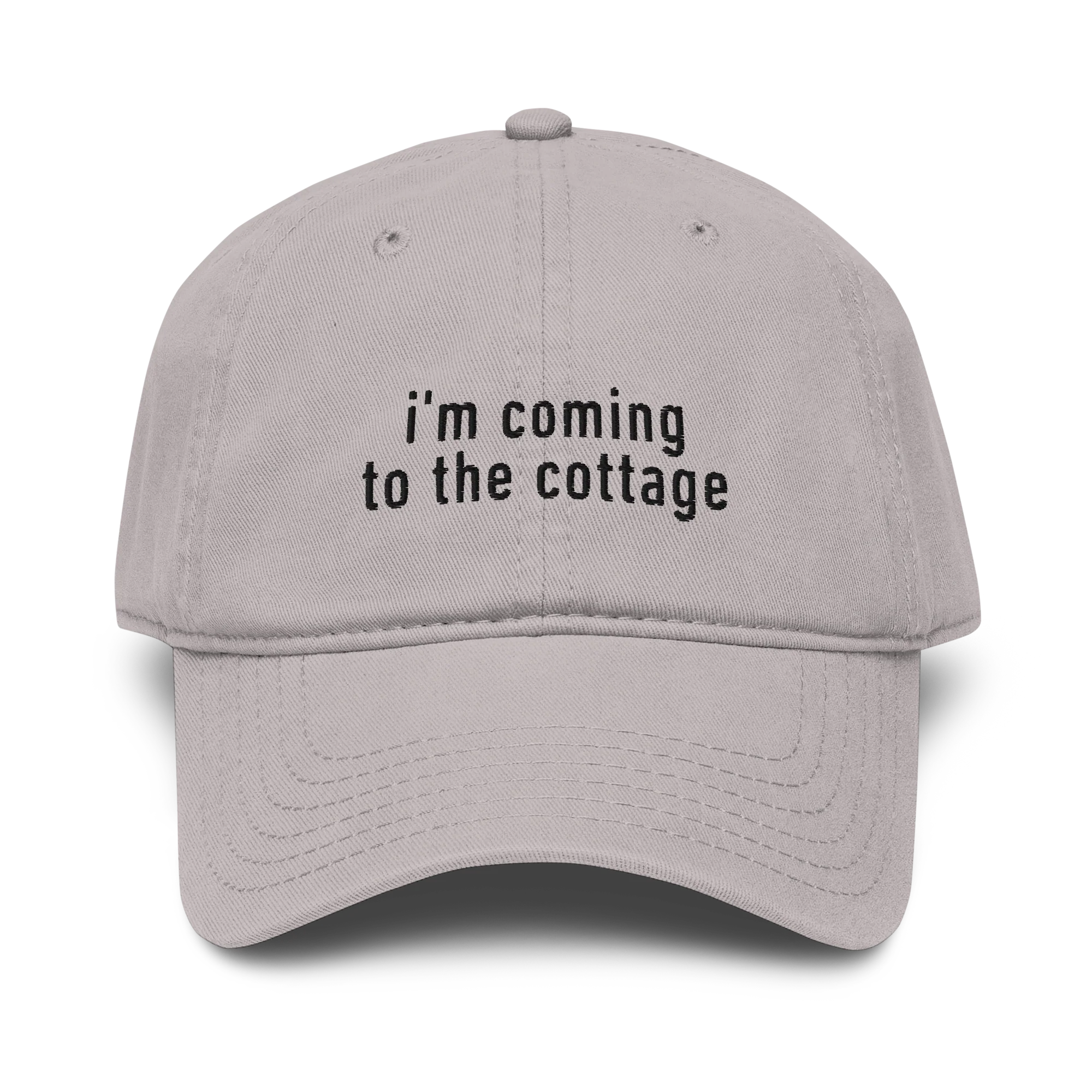 I'm Coming to the Cottage HR Embroidered Vintage Wash Baseball Cap - Image 5