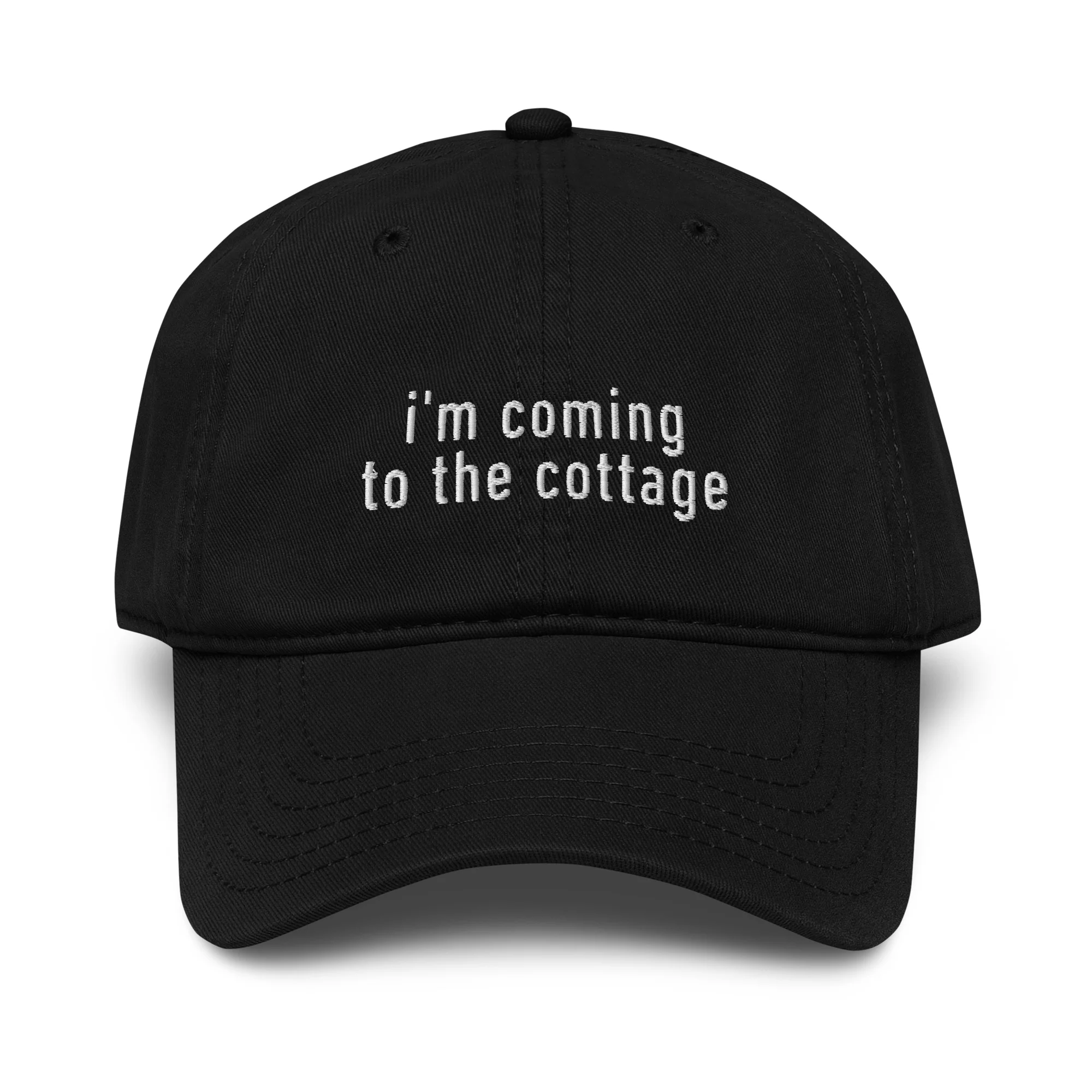 I'm Coming to the Cottage HR Embroidered Vintage Wash Baseball Cap - Image 7