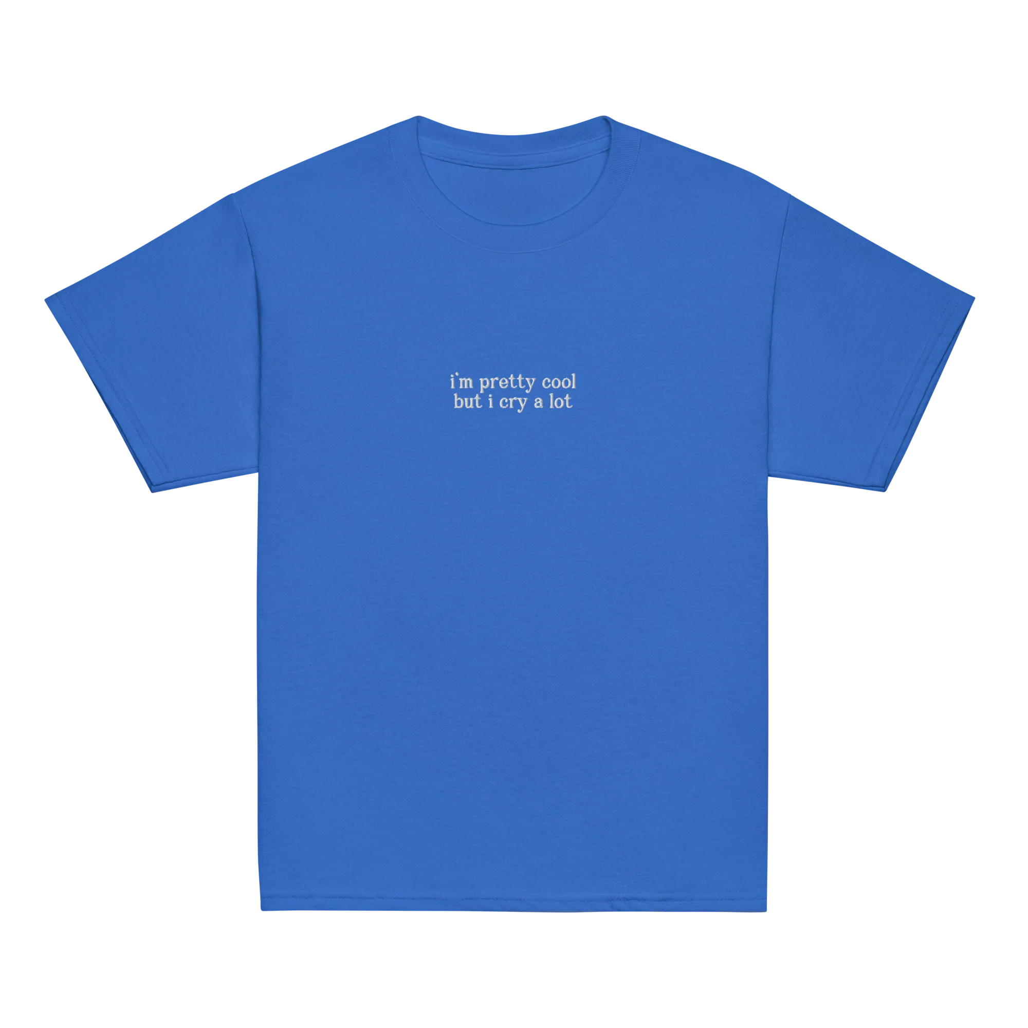 I'm Pretty Cool But I Cry a Lot Embroidered Baby Tee - Image 6