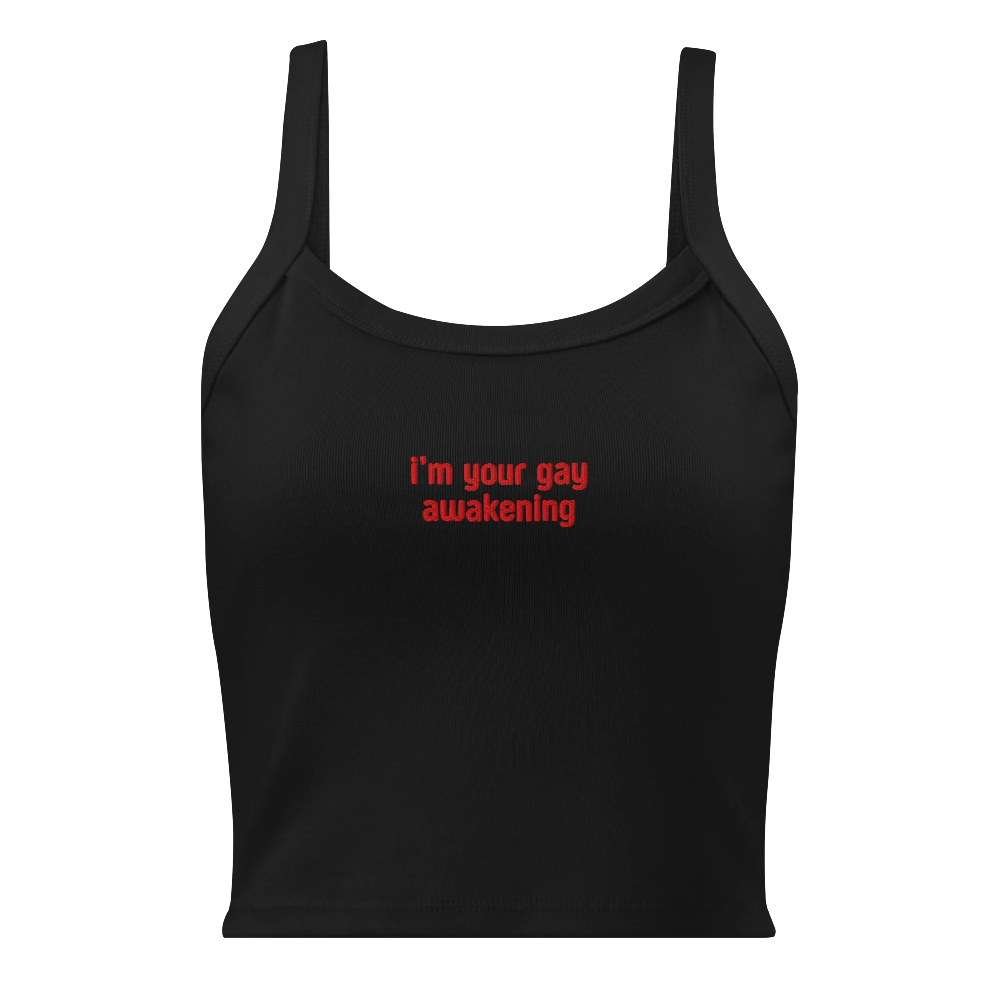 I'm Your Gay Awakening Rib Embroidered Tank Top - Image 8