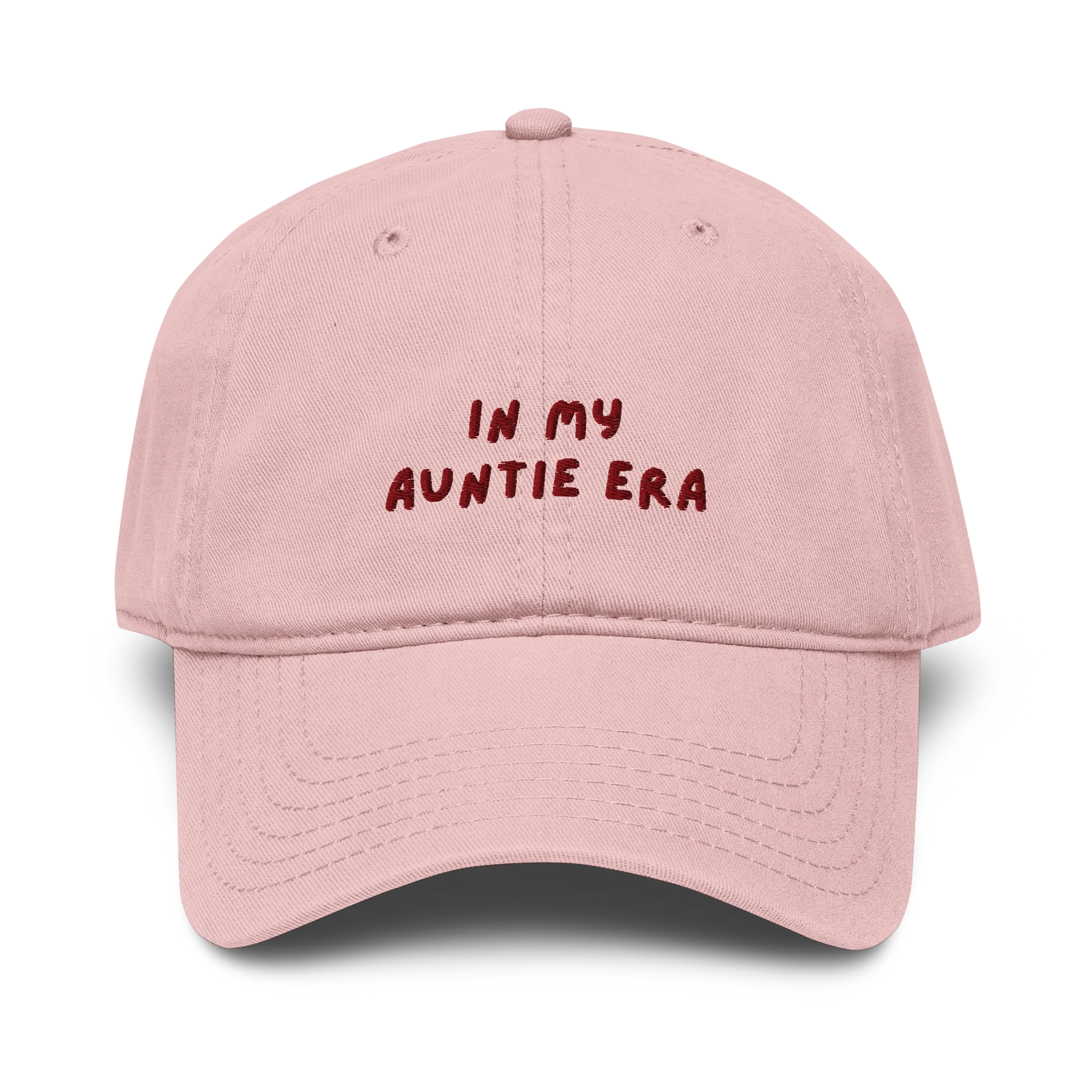 In My Auntie Era Embroidered Vintage Wash Baseball Cap