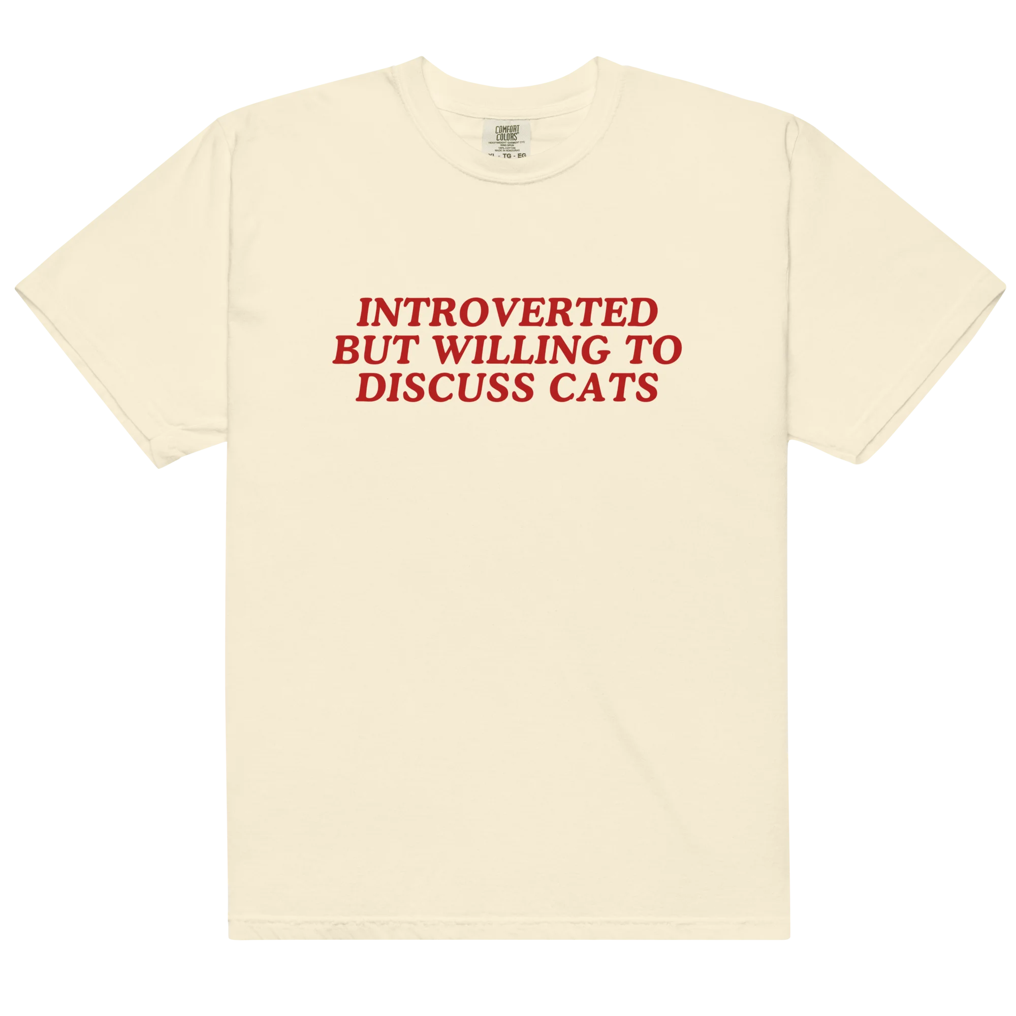 Introverted But Willing Discuss Cats Classic T-Shirt - Image 10