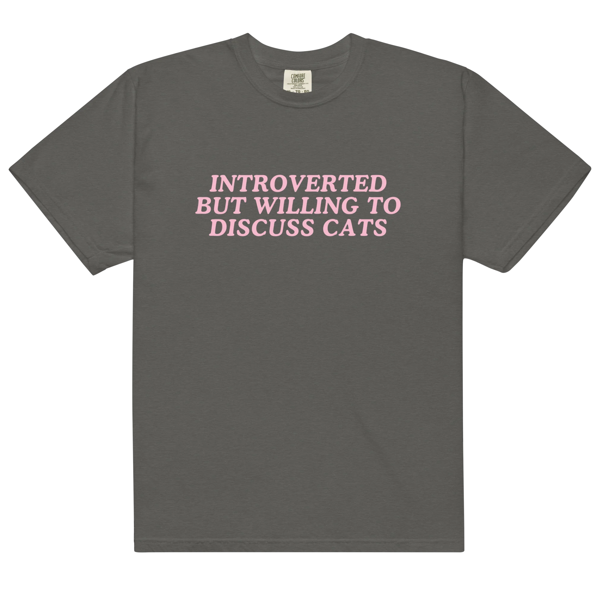 Introverted But Willing Discuss Cats Classic T-Shirt - Image 12