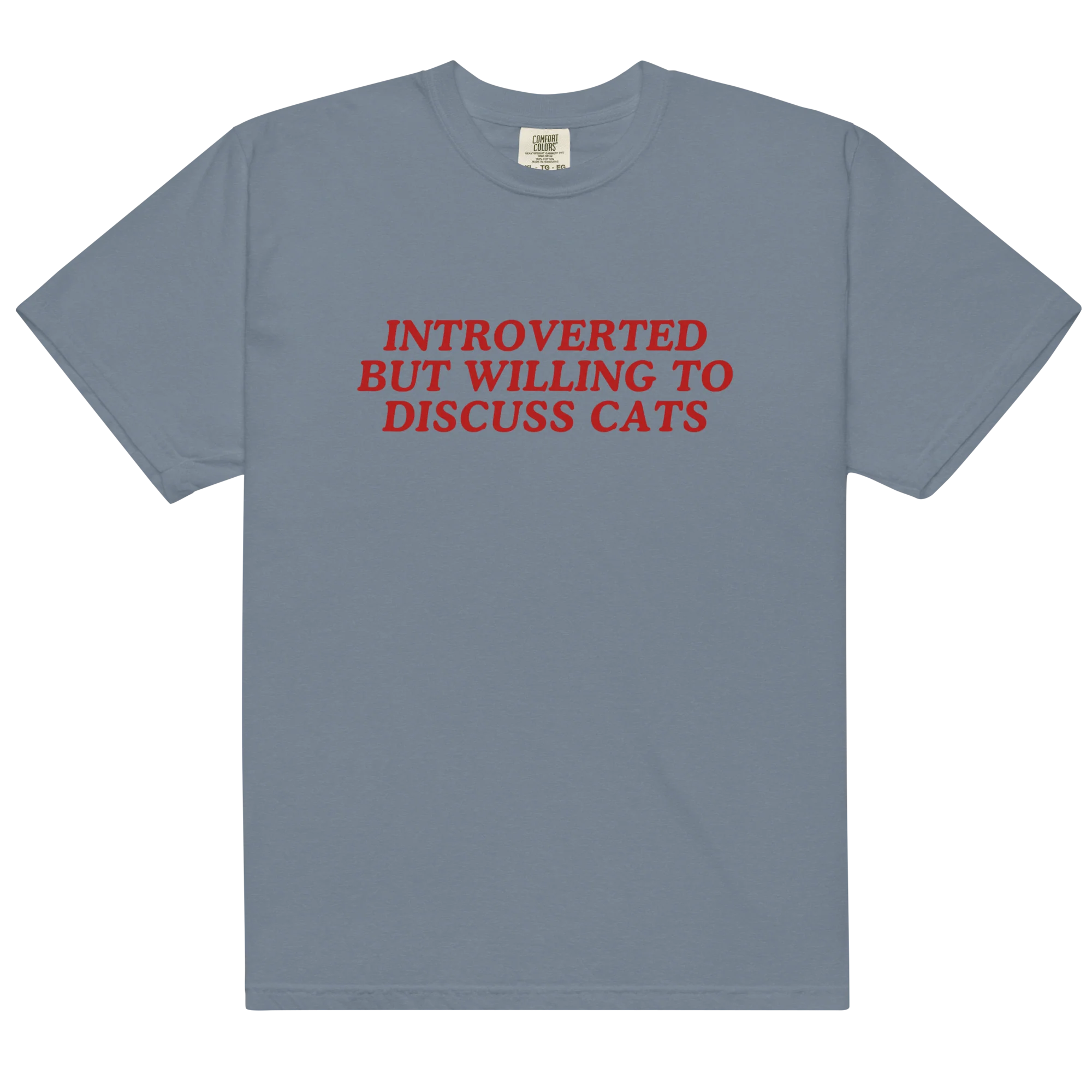 Introverted But Willing Discuss Cats Classic T-Shirt - Image 14