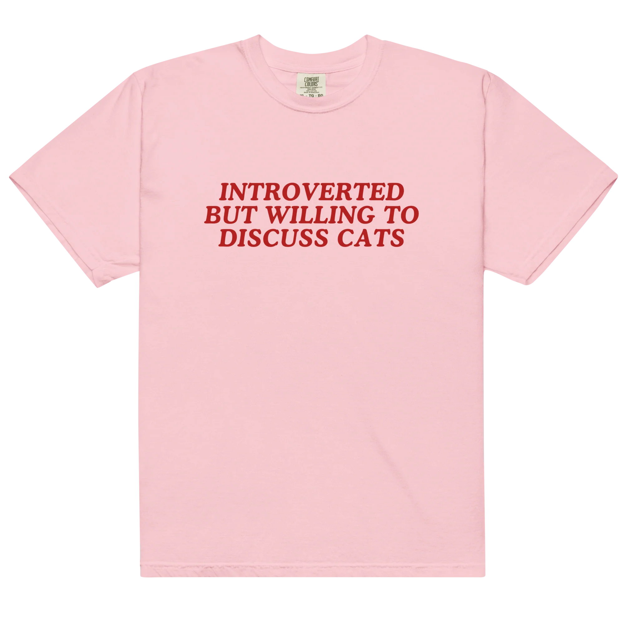 Introverted But Willing Discuss Cats Classic T-Shirt - Image 4