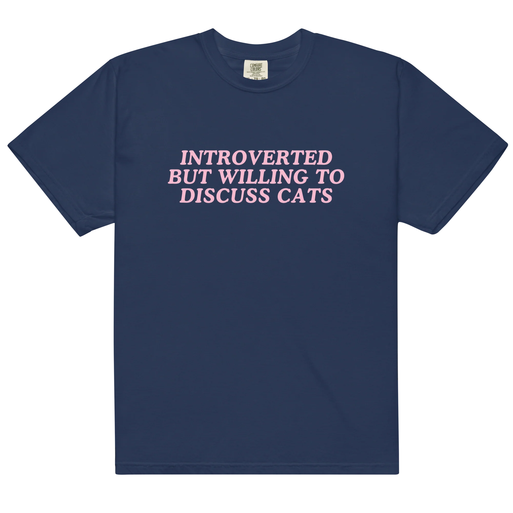 Introverted But Willing Discuss Cats Classic T-Shirt - Image 6