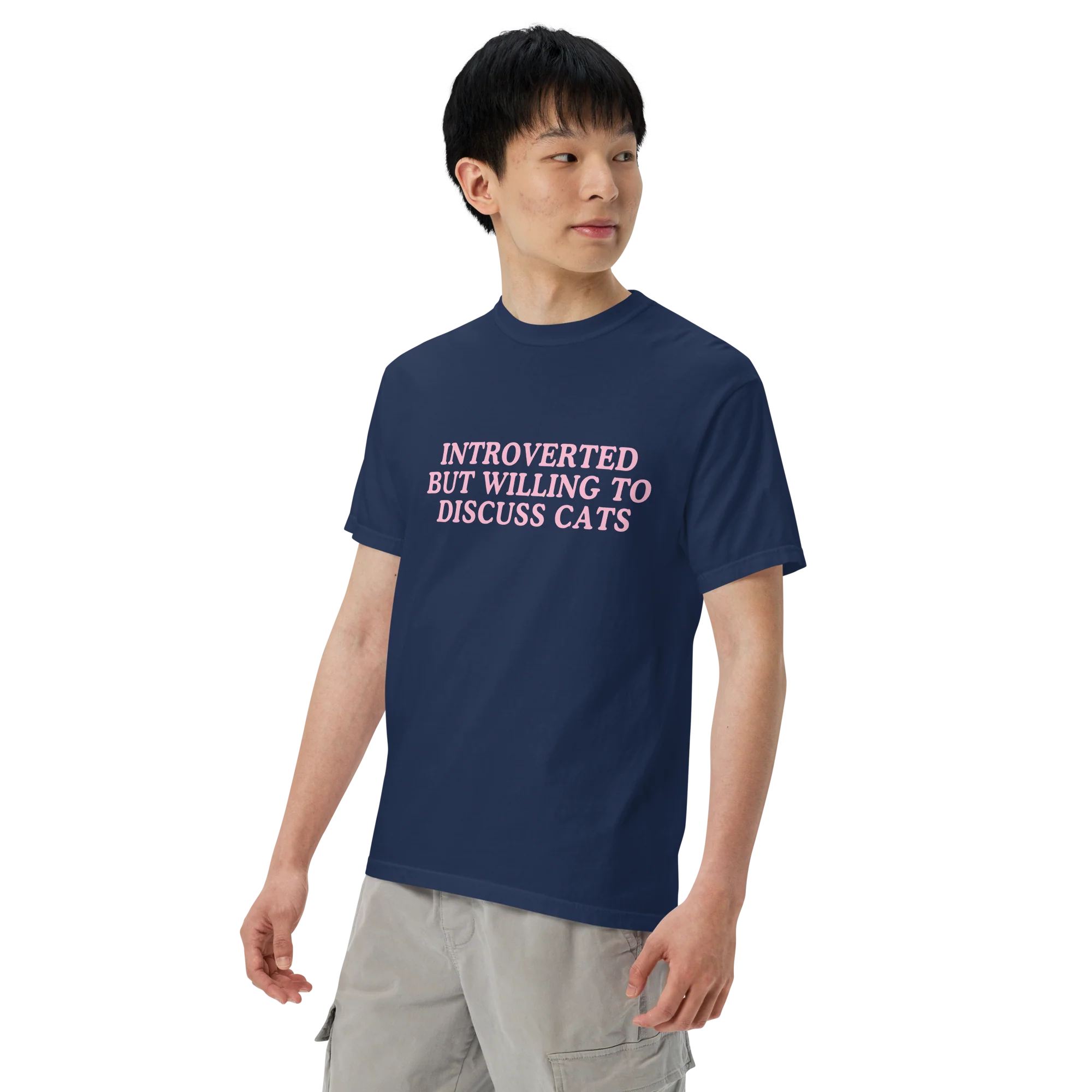 Introverted But Willing Discuss Cats Classic T-Shirt - Image 7
