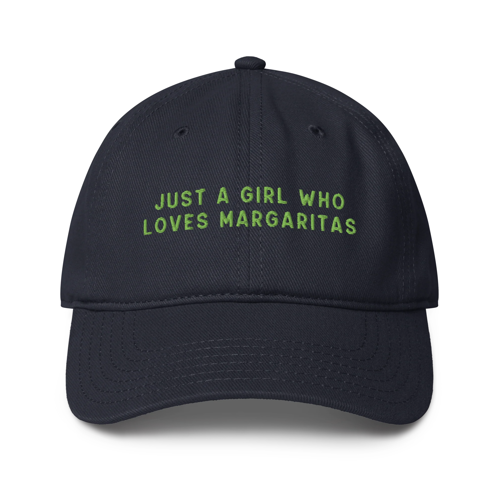 Just A Girl Who Loves Margaritas Embroidered Baseball Cap