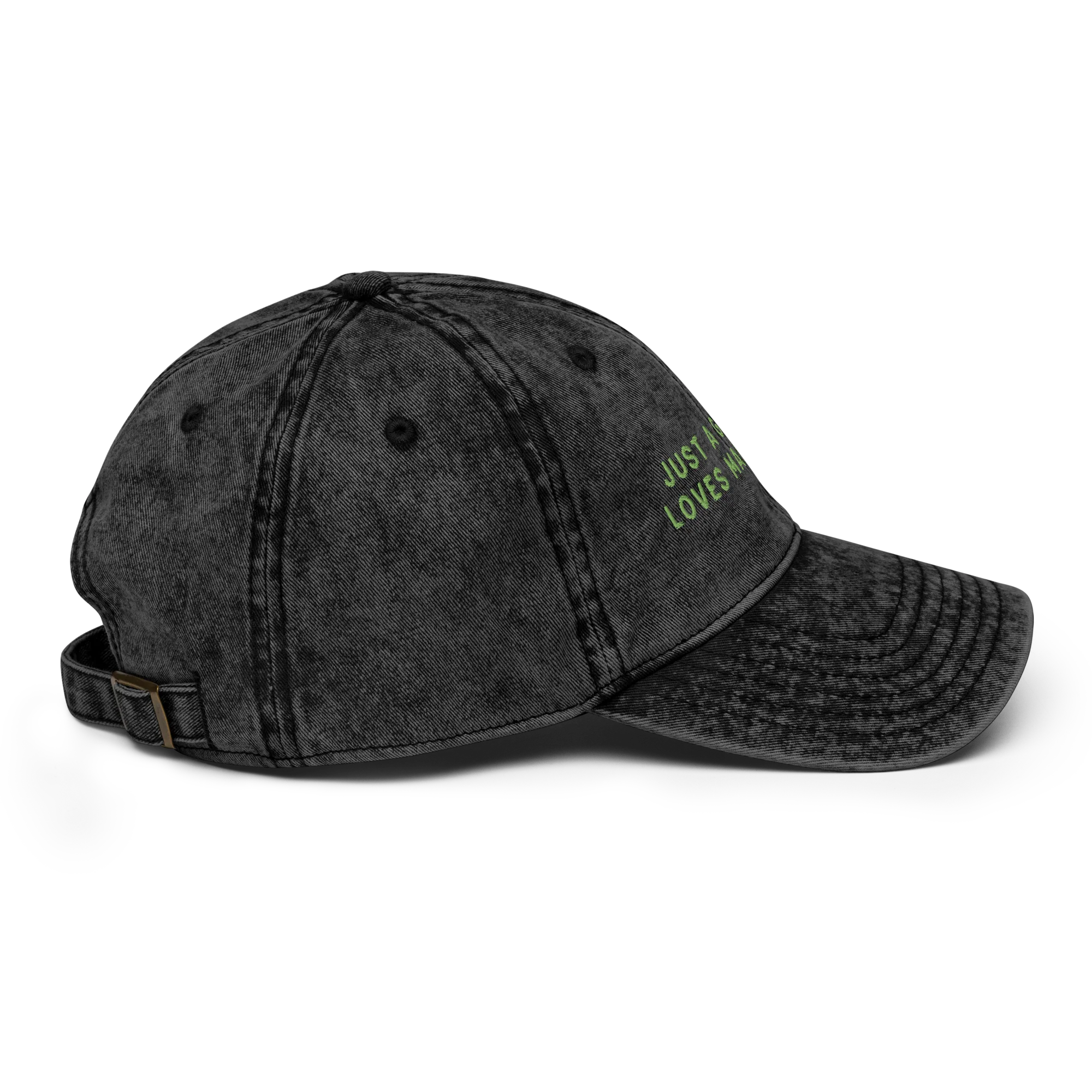 Just A Girl Who Loves Margaritas Embroidered Vintage Cap - Image 3